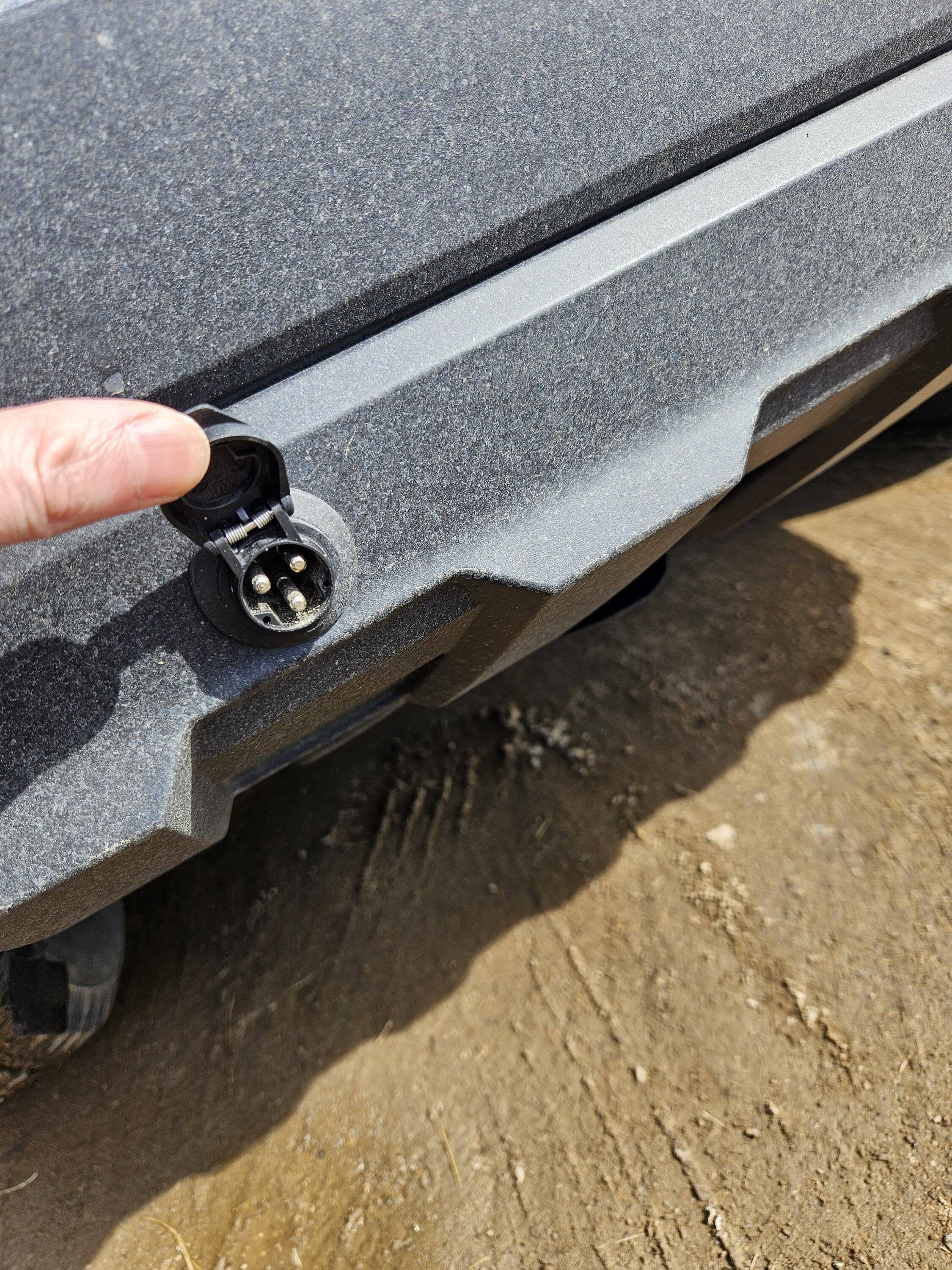 2024 Tacoma What is this small circle in the front bumper cover? 1000003593