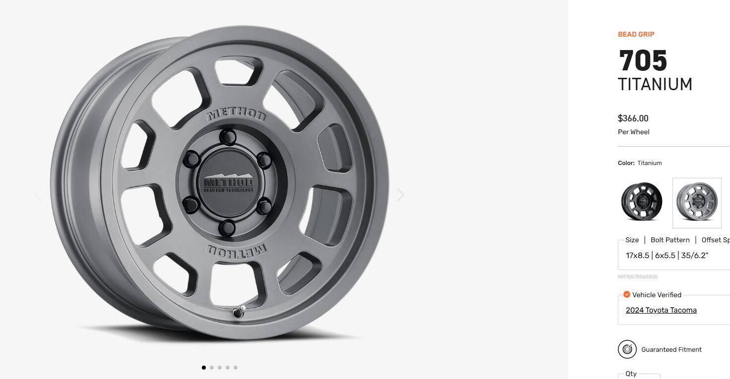 2024 Tacoma Wheel Pic Request - Titanium Method MR703 on Underground? 1752113054678-lv