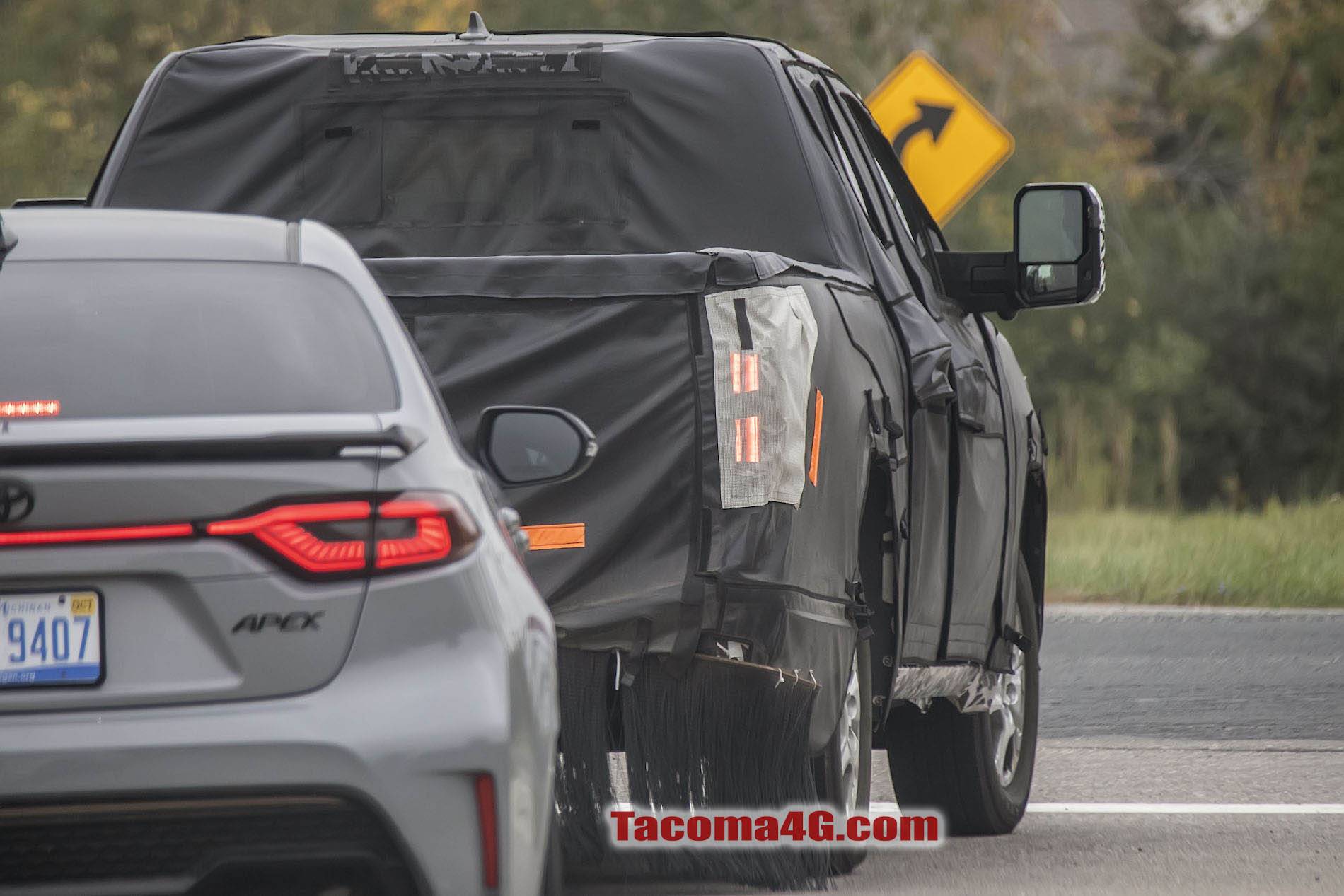 2024 Tacoma 2024 Tacoma (4th Gen) Prototype Spied in First Sighting!! 2023 Toyota Tacoma Prototype Tacoma4G.com 11