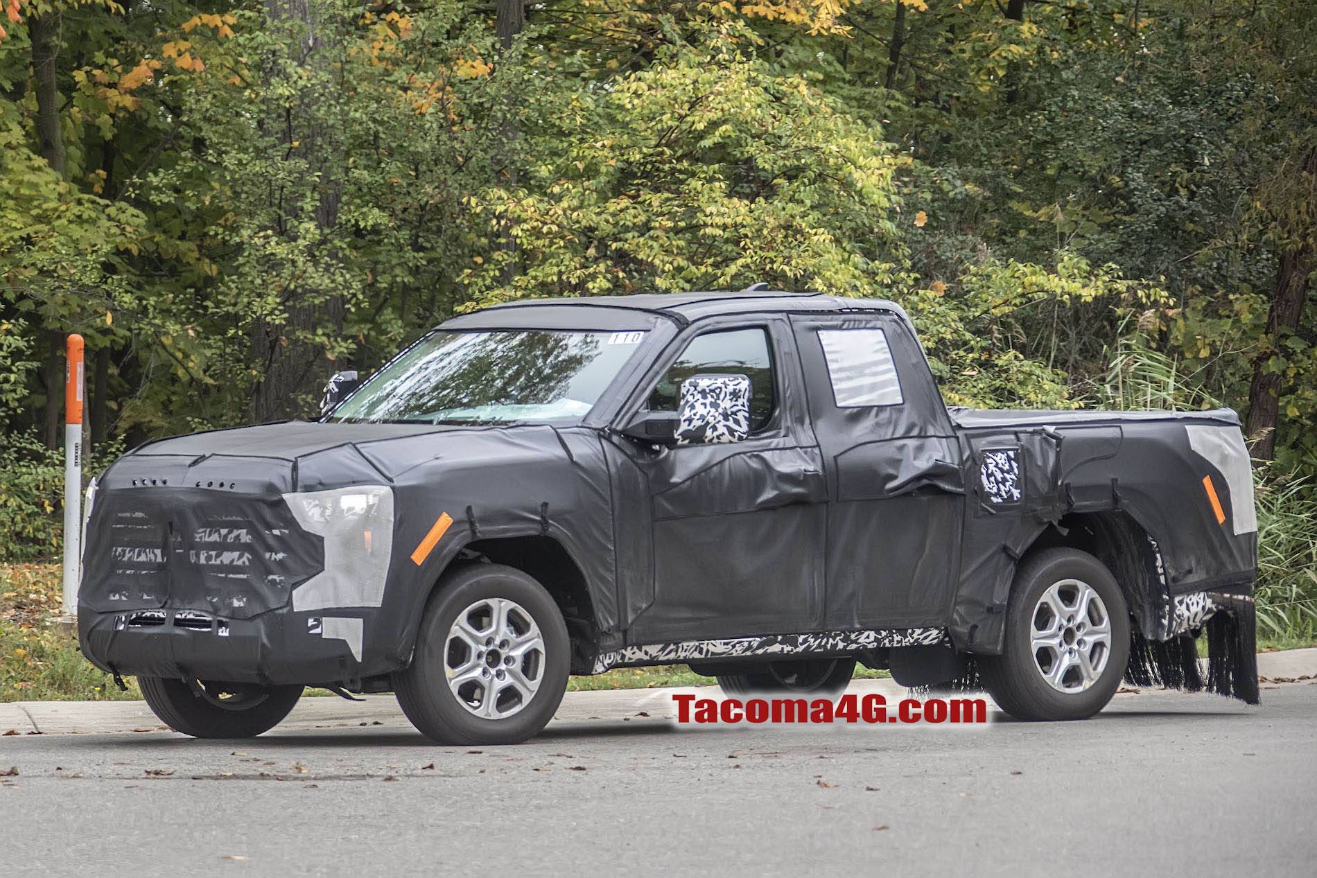 2024 Tacoma 2024 Tacoma (4th Gen) Prototype Spied in First Sighting!! 2023 Toyota Tacoma Prototype Tacoma4G.com 3