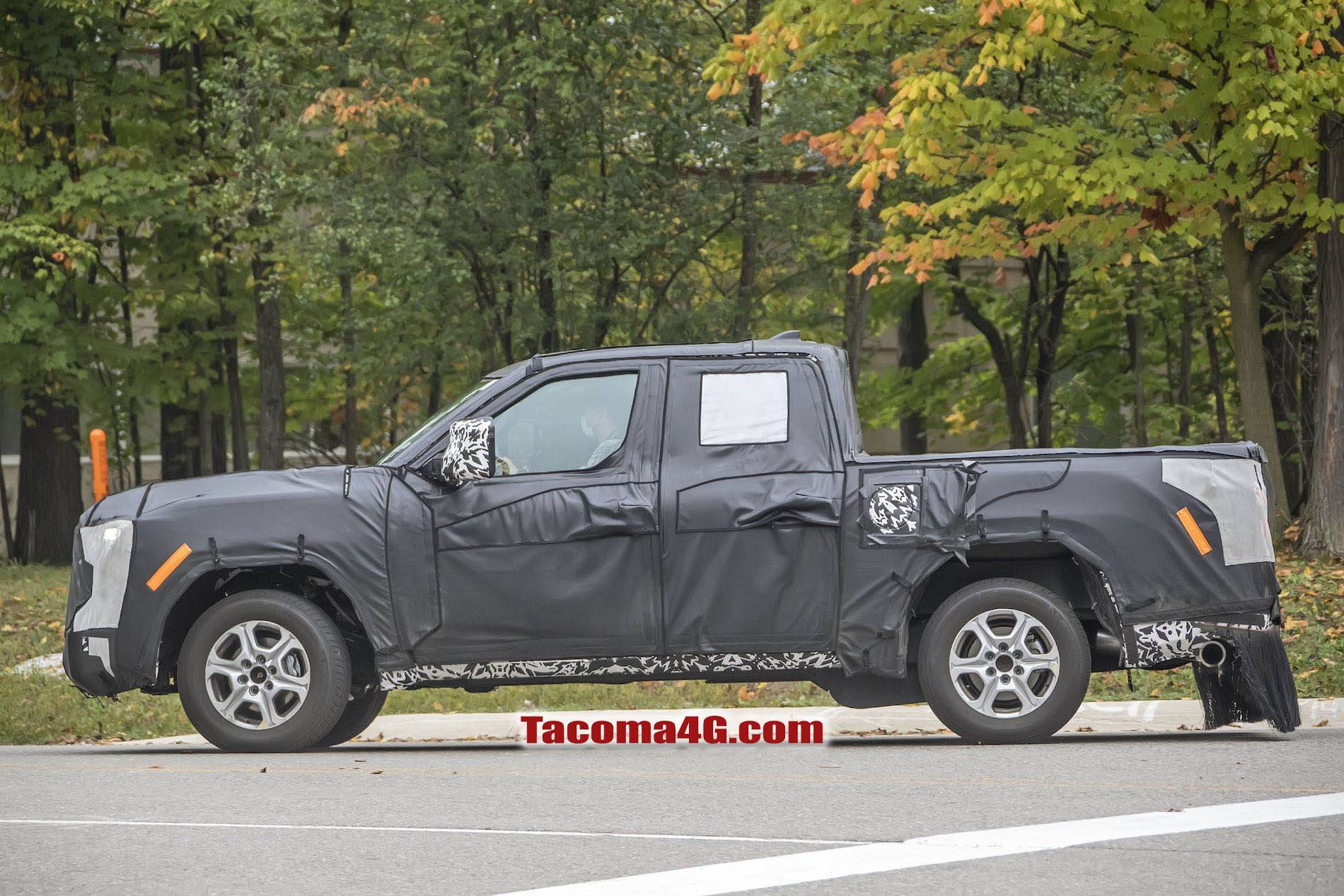 2024 Tacoma 2024 Tacoma (4th Gen) Prototype Spied in First Sighting!! 2023 Toyota Tacoma Prototype Tacoma4G.com 5