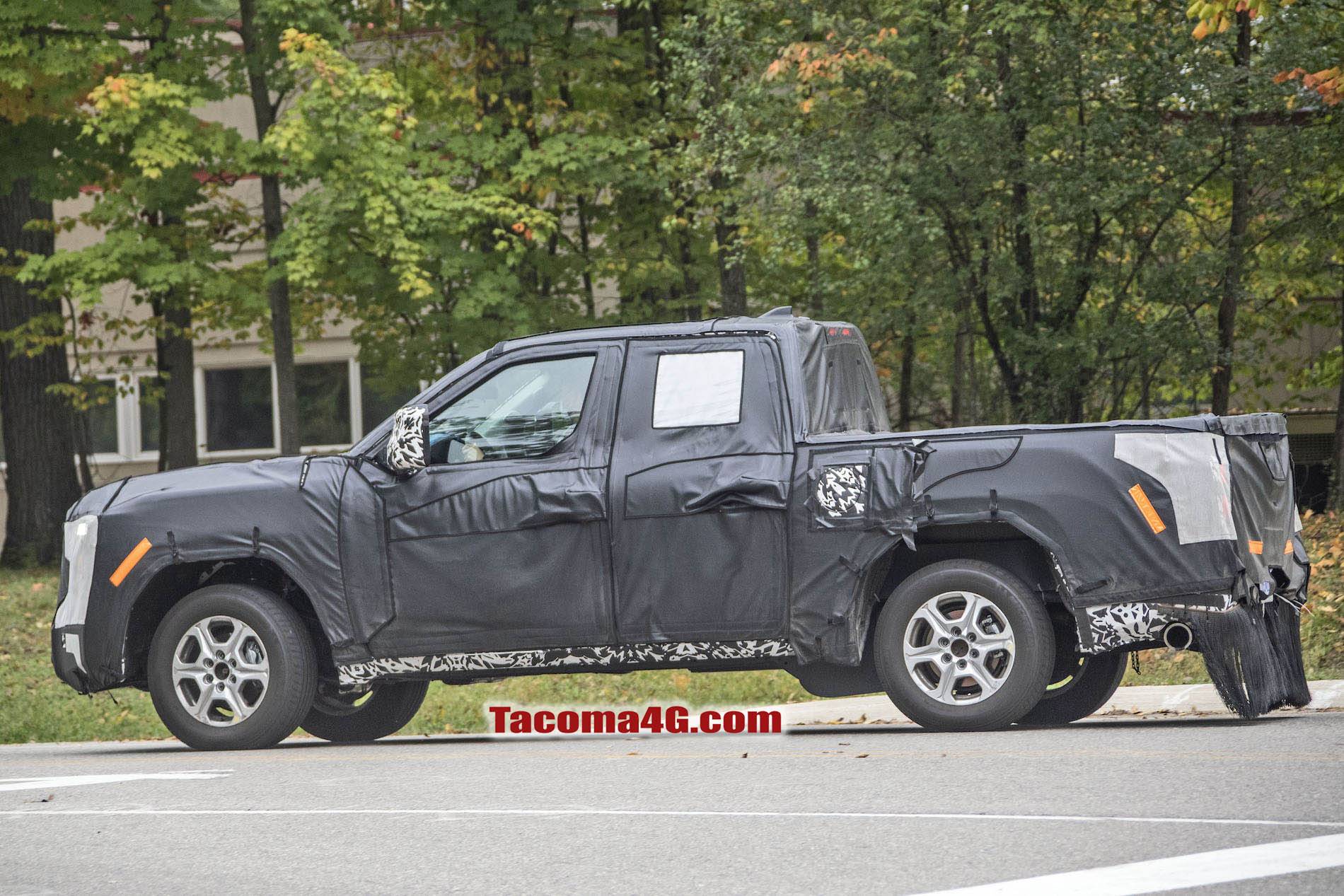 2024 Tacoma 2024 Tacoma (4th Gen) Prototype Spied in First Sighting!! 2023 Toyota Tacoma Prototype Tacoma4G.com 8