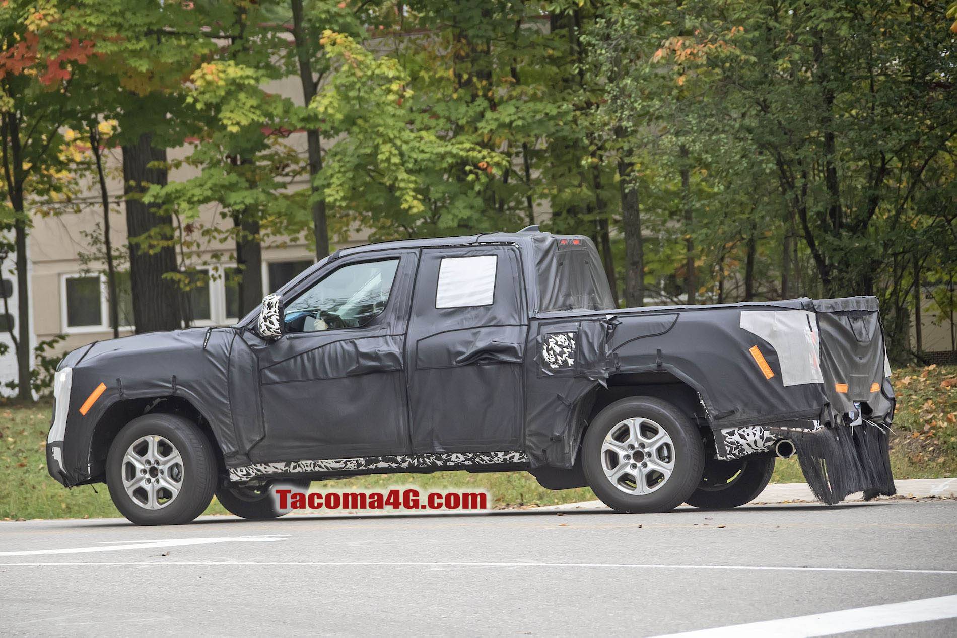 2024 Tacoma 2024 Tacoma (4th Gen) Prototype Spied in First Sighting!! 2023 Toyota Tacoma Prototype Tacoma4G.com 9