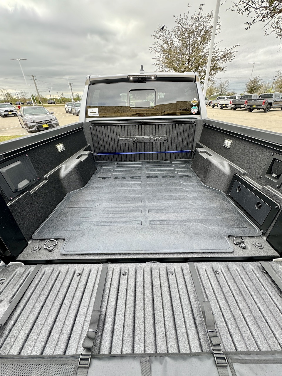 2024 Tacoma Tacoma Composite Bed is slippery. Bed mat / bed liner / spray in bed liner? 2024 Taco Bed mat