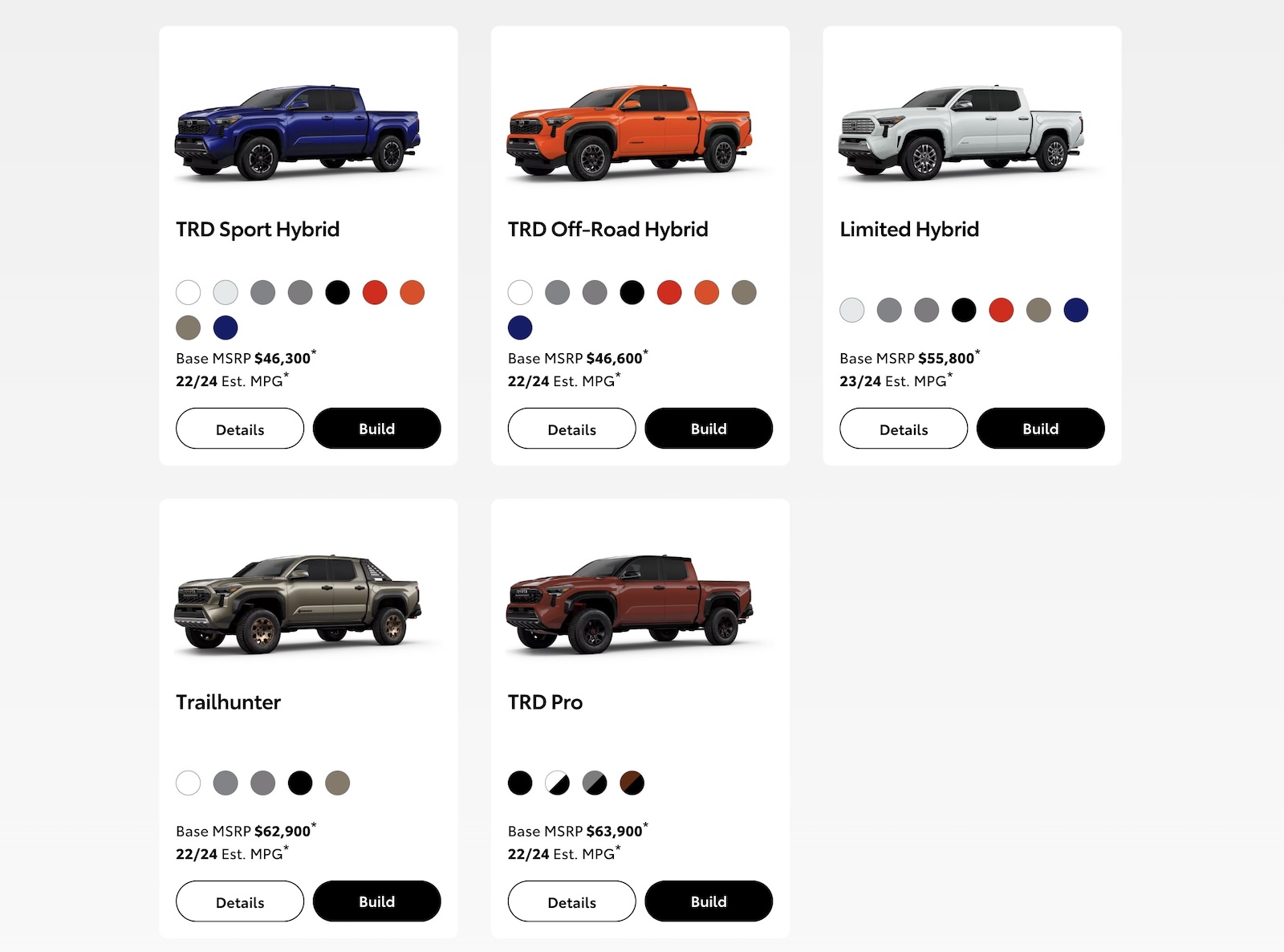 2024 Tacoma Build & Price Configurator is up for Hybrid  2024 Tacomas + Accessories! Share Your Build Inside 2024 Tacoma Hybrid Configurator