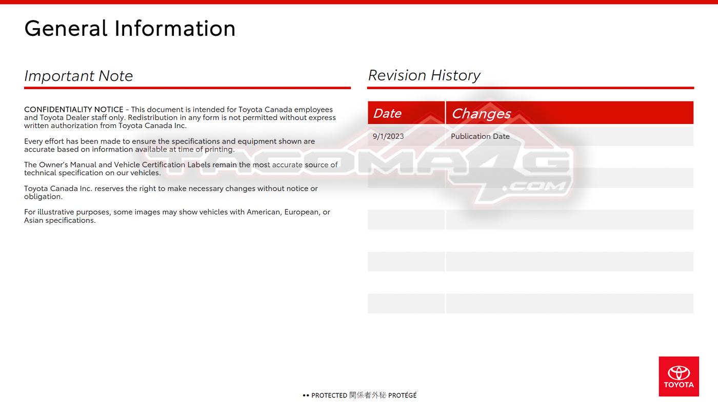 2024 Tacoma 2024 Tacoma Ordering Guide for Canada [Updated w/ Tacoma HYBRID i-Force MAX Models & Specs - Trailhunter, TRD Pro, Off-Road Premium, Limited] 2024-tacoma-order-guide-canada-2