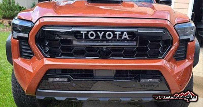 2024 Tacoma 2024 Tacoma TRD Pro (Terra & Wind Chill Pearl White Colors) on display 2024-tacoma-terra-color-trd-pro-3-jpg-