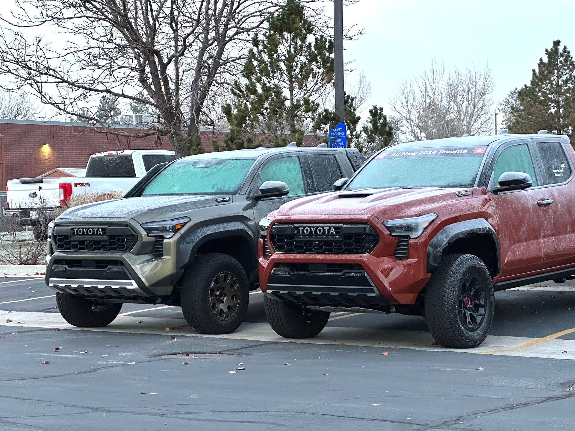 2024 Tacoma 2024 TRD Pro (Terra) & Trailhunter (Bronze Oxide) spotted side by side in Utah 2024 Tacoma TRD Pro Terra and Trailhunter Bronze oxide side by side 15