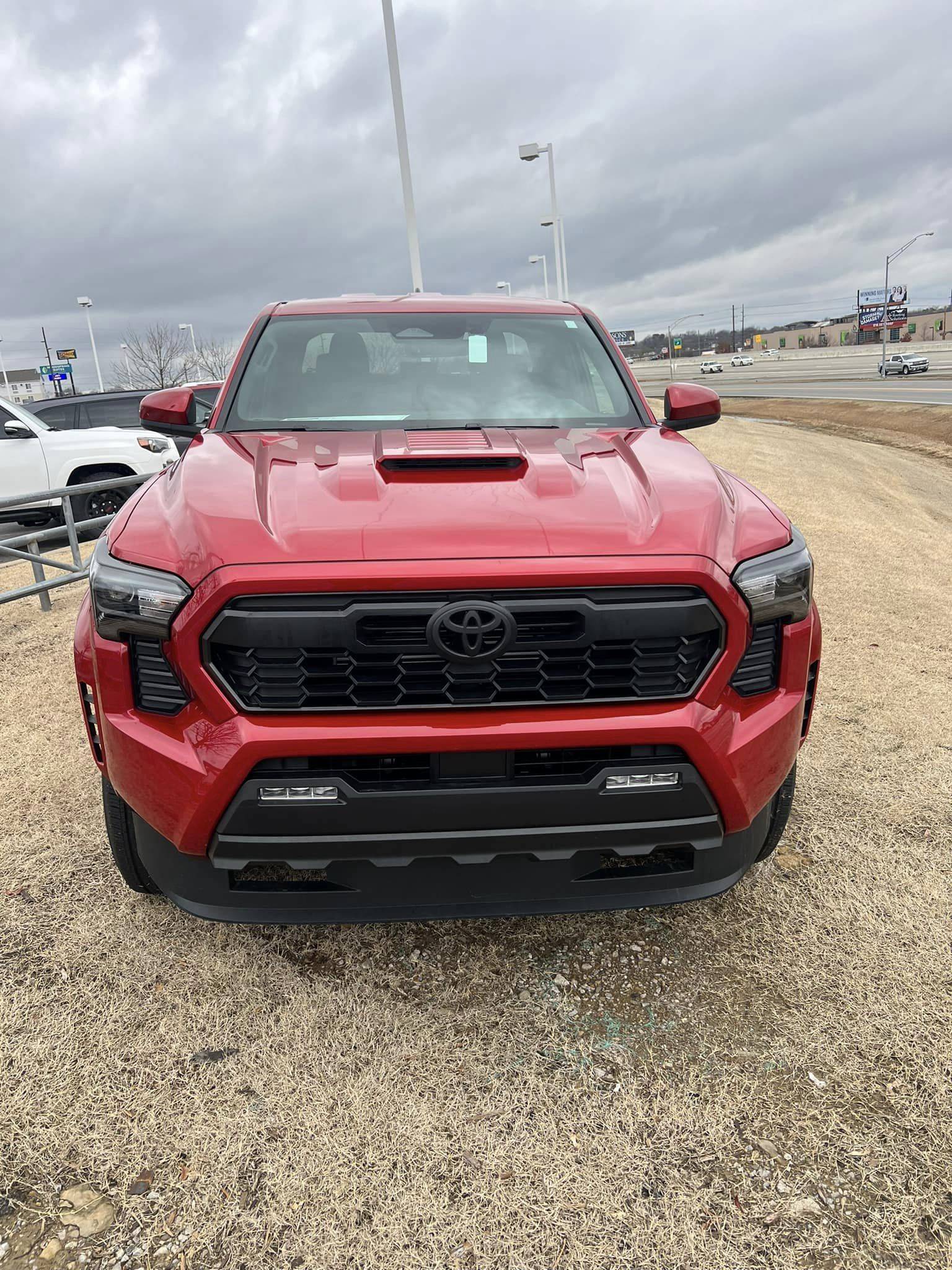 2024 Tacoma Updates of 2024 Tacomas on dealer lots (dealership, pricing, photos) 2024-tacoma-trd-sport-supersonic-red-delivered-1