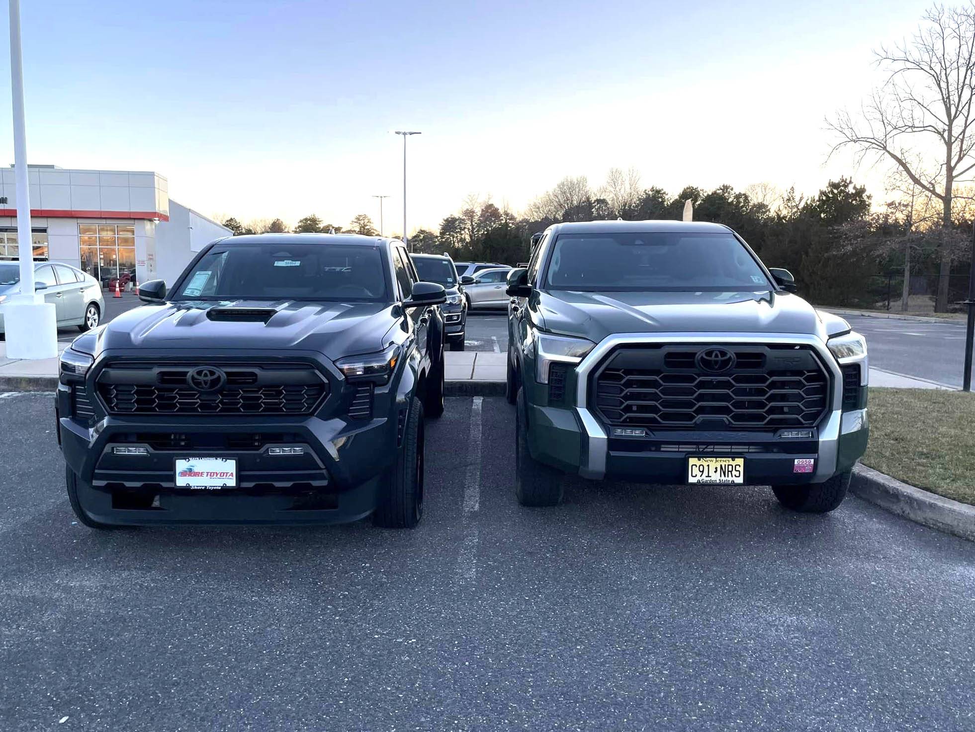 2024 Tacoma 2024 Tacoma vs. Tundra size comparison photos 2024 Tacoma vs. Tundra size comparison photos 1