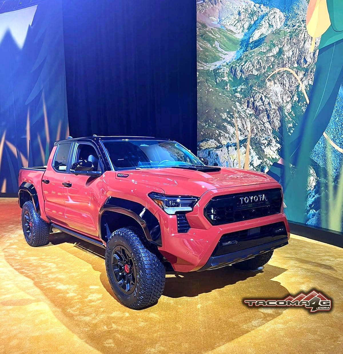 2024 Tacoma 2024 Tacoma TRD Pro (Terra & Wind Chill Pearl White Colors) on display 2024-terra-tacoma-trd-pro-1-