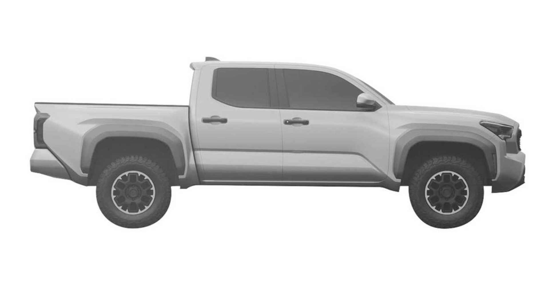 2024 Tacoma 2024 Tacoma Design Images Revealed in Patent! 📸 🕵🏻‍♂️ 2024 Toyota Tacoma 4th gen patent design 2