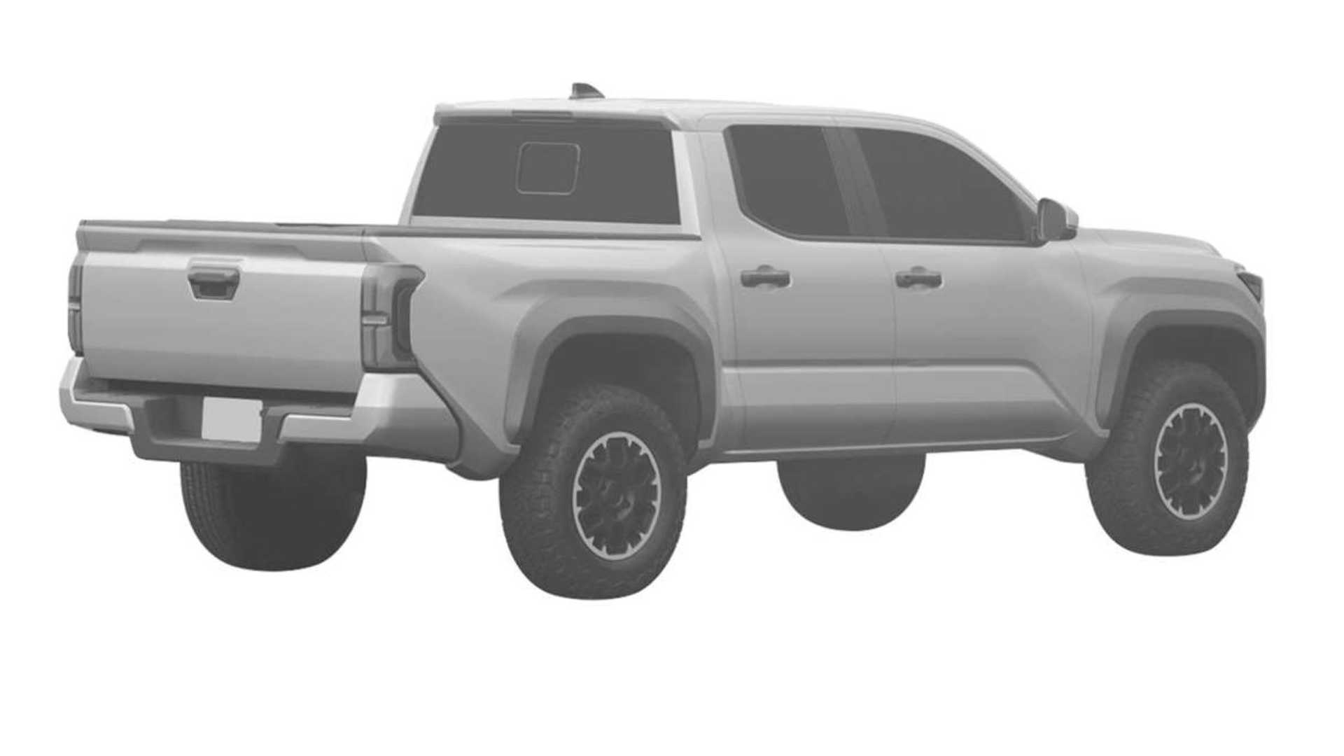2024 Tacoma 2024 Tacoma Design Images Revealed in Patent! 📸 🕵🏻‍♂️ 2024 Toyota Tacoma 4th gen patent design 5