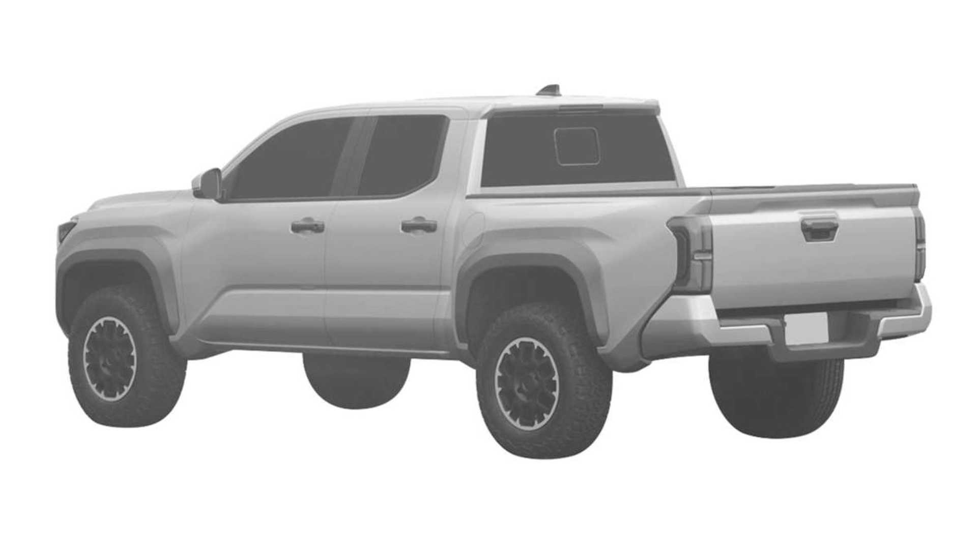 2024 Tacoma 2024 Tacoma Design Images Revealed in Patent! 📸 🕵🏻‍♂️ 2024 Toyota Tacoma 4th gen patent design 6