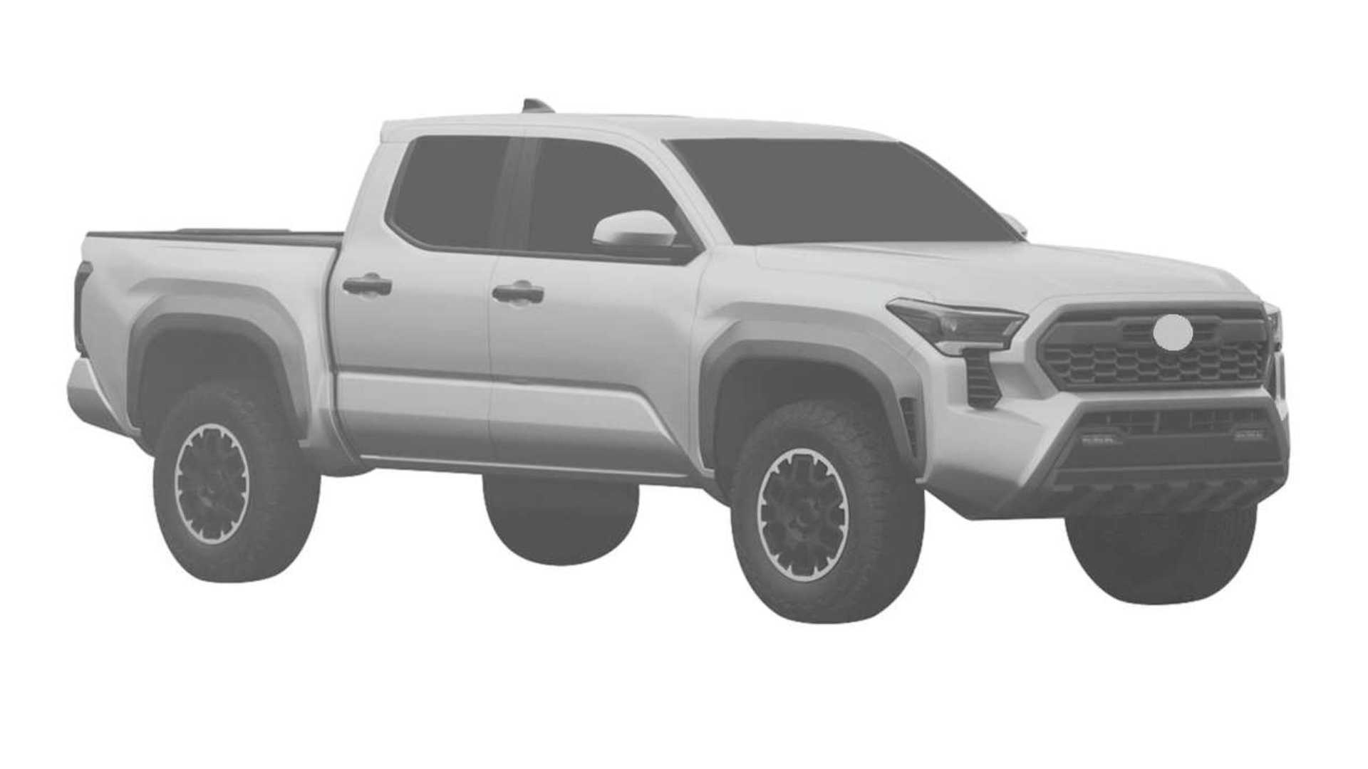 2024 Tacoma 2024 Tacoma Design Images Revealed in Patent! 📸 🕵🏻‍♂️ 2024 Toyota Tacoma 4th gen patent design 9