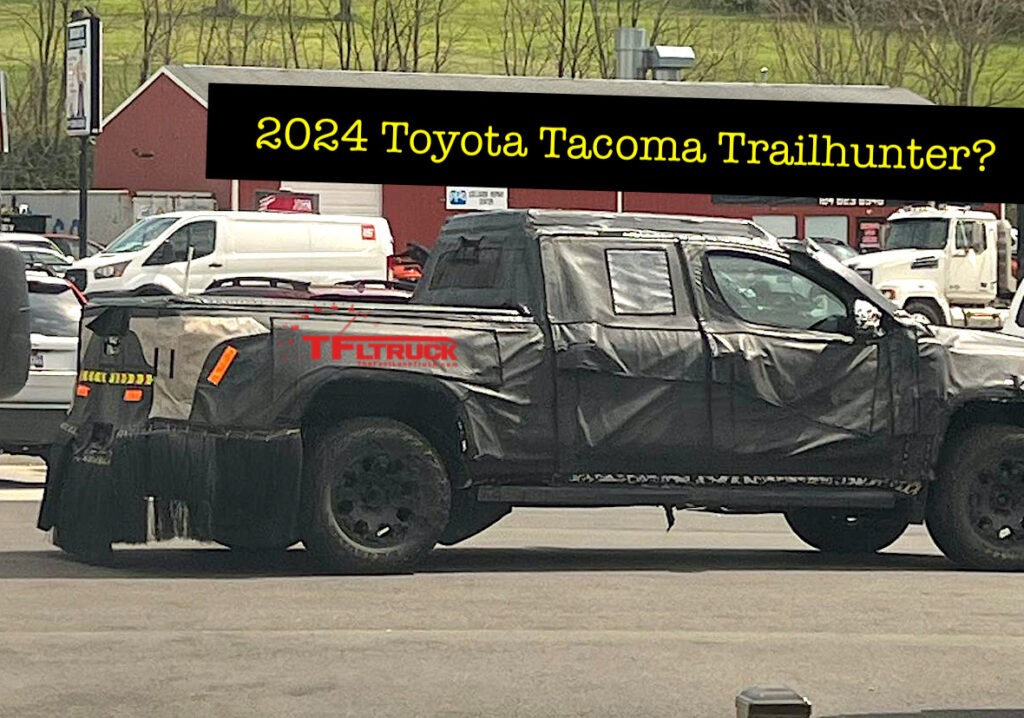 2024 Tacoma 2024 Tacoma Trailhunter Prototype Spied with Possible Long Bed 2024-toyota-tacoma-trailhunter-proto-1-1024x718