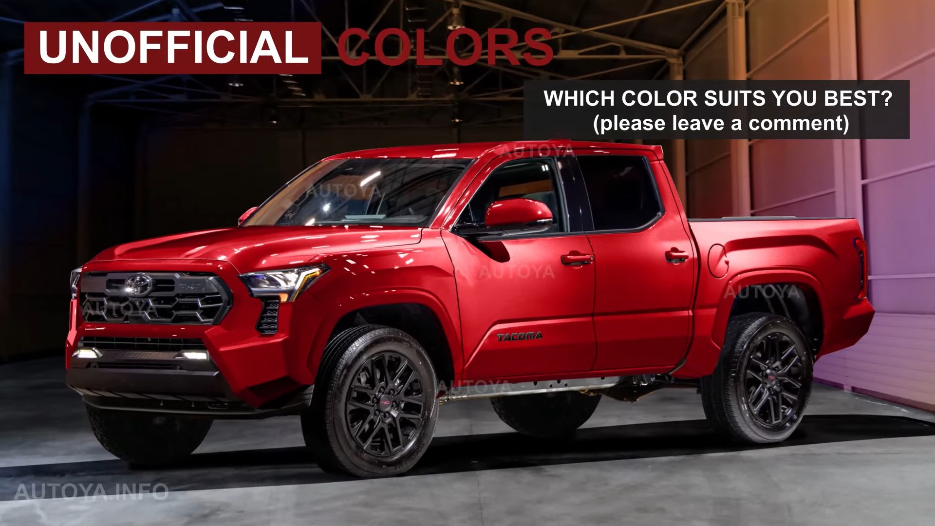 2024 Tacoma 2024 Tacoma TRD Colors Previewed Via CGI Renderings 2024-toyota-tacoma-trd-brandishes-all-juicy-color-options-albeit-only-in-cgi_12