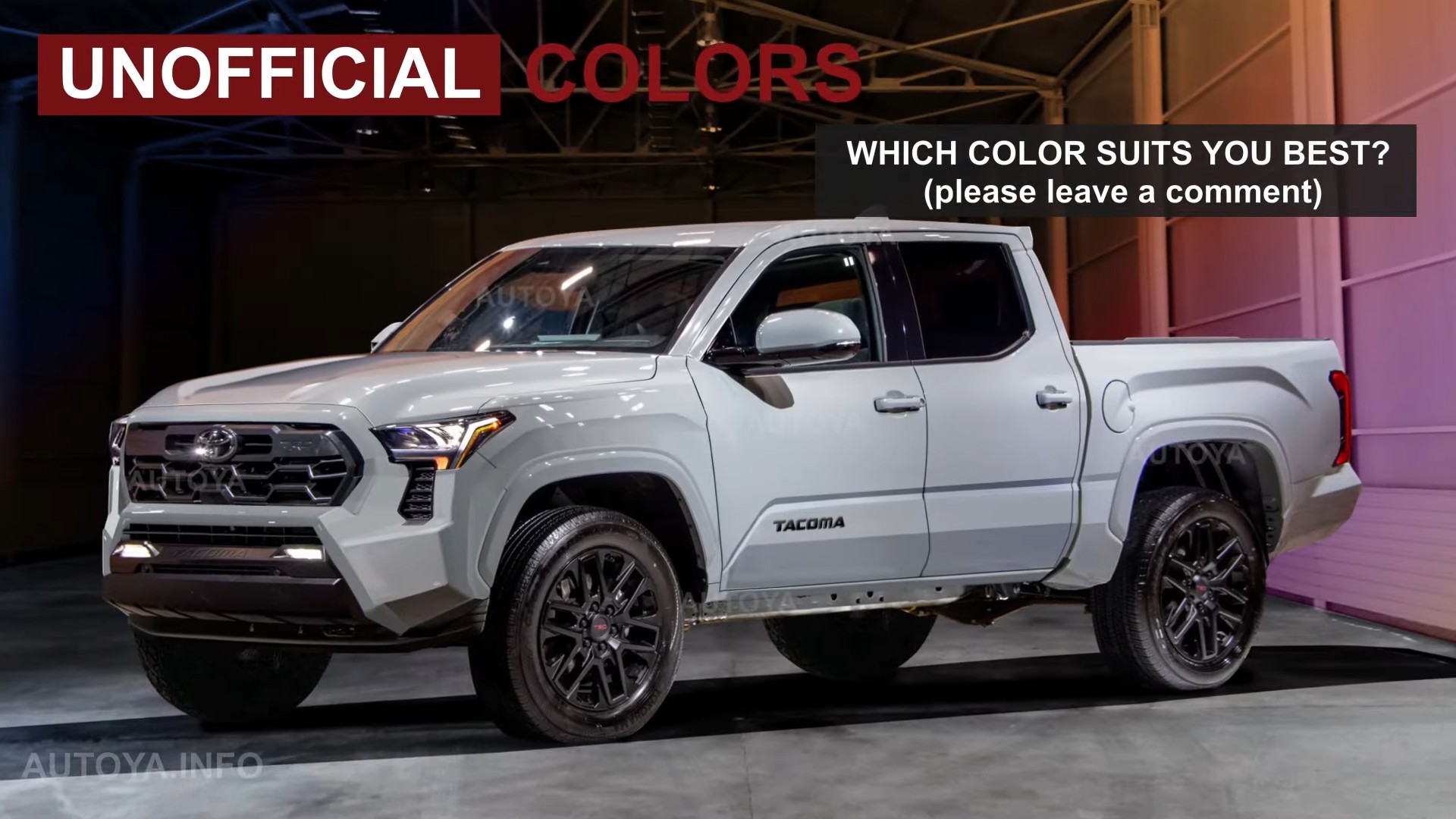 2024 Tacoma New teaser 04/18:  Rear disk brakes and FOX suspension on 2024 Tacoma 2024-toyota-tacoma-trd-brandishes-all-juicy-color-options-albeit-only-in-cgi_18