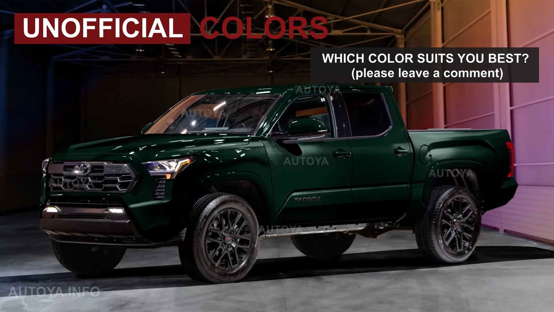 2024 Tacoma 2024 Tacoma TRD Colors Previewed Via CGI Renderings 2024-toyota-tacoma-trd-brandishes-all-juicy-color-options-albeit-only-in-cgi_28
