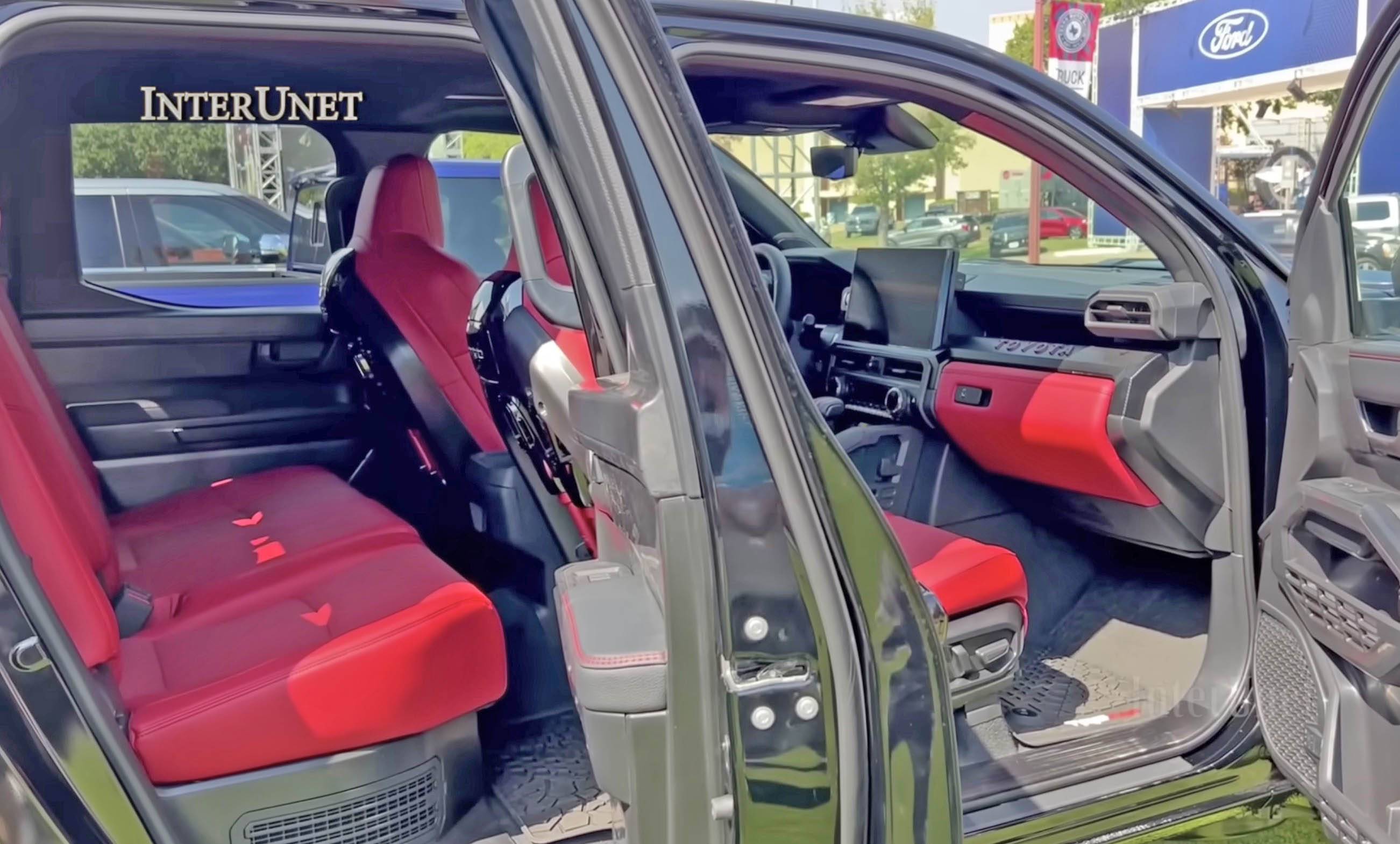 2024 Tacoma Rear Backseat Legroom in 2024 Tacoma TRD Pro w/ Isometric Suspension Seats -- Photos & Video 2024 toyota tacoma trd pro rear back seat legroom 3