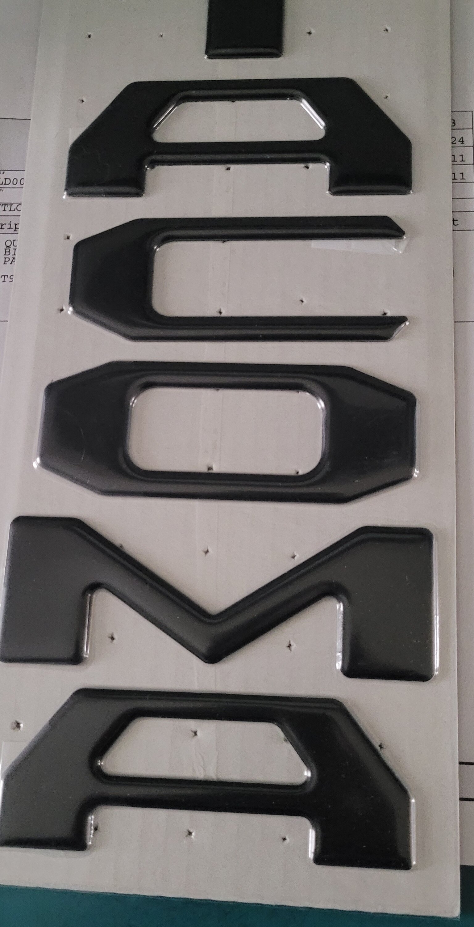 2024 Tacoma Tacoma tailgate blackout letters - best aftermarket recommendations? 20240316_161624