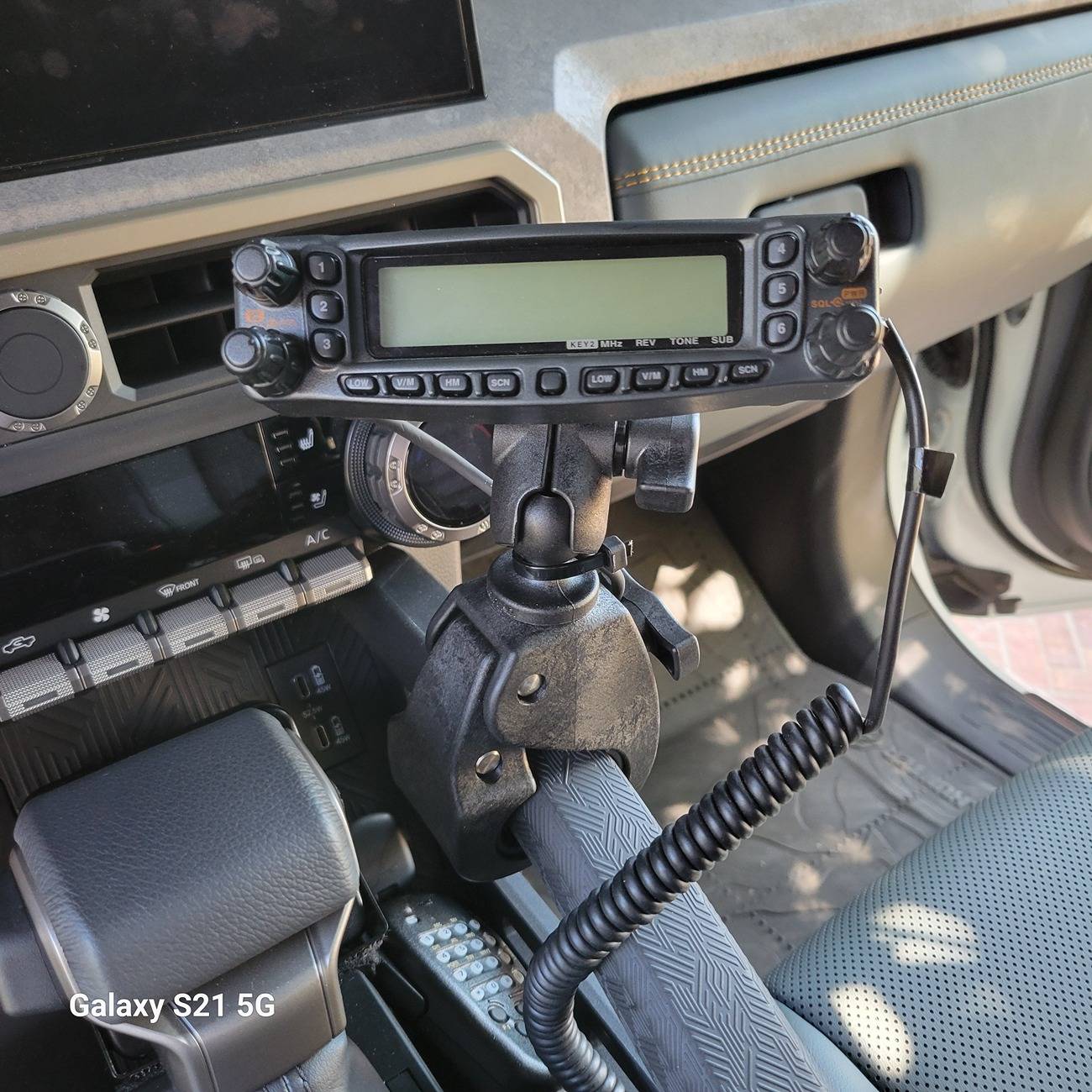 2024 Tacoma My Ham Radio mount location in 2024 Trailhunter 20240728_102404