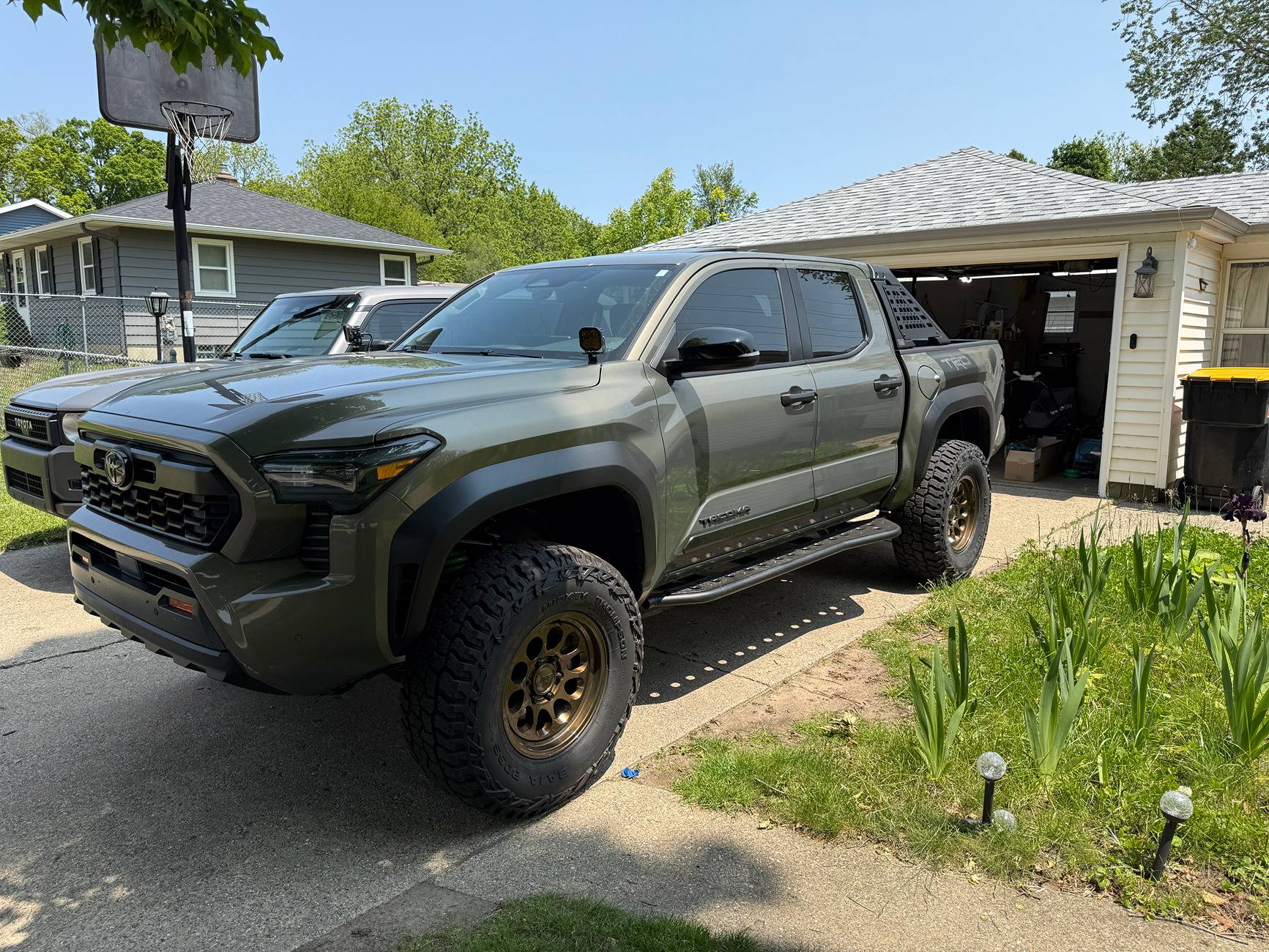 2024 Tacoma Bronze Oxide TRD OR 3" Lift, 35" Baja Boss ATs, SCS Blaze 10s +20 Offset 2025-06-01 13.27.17