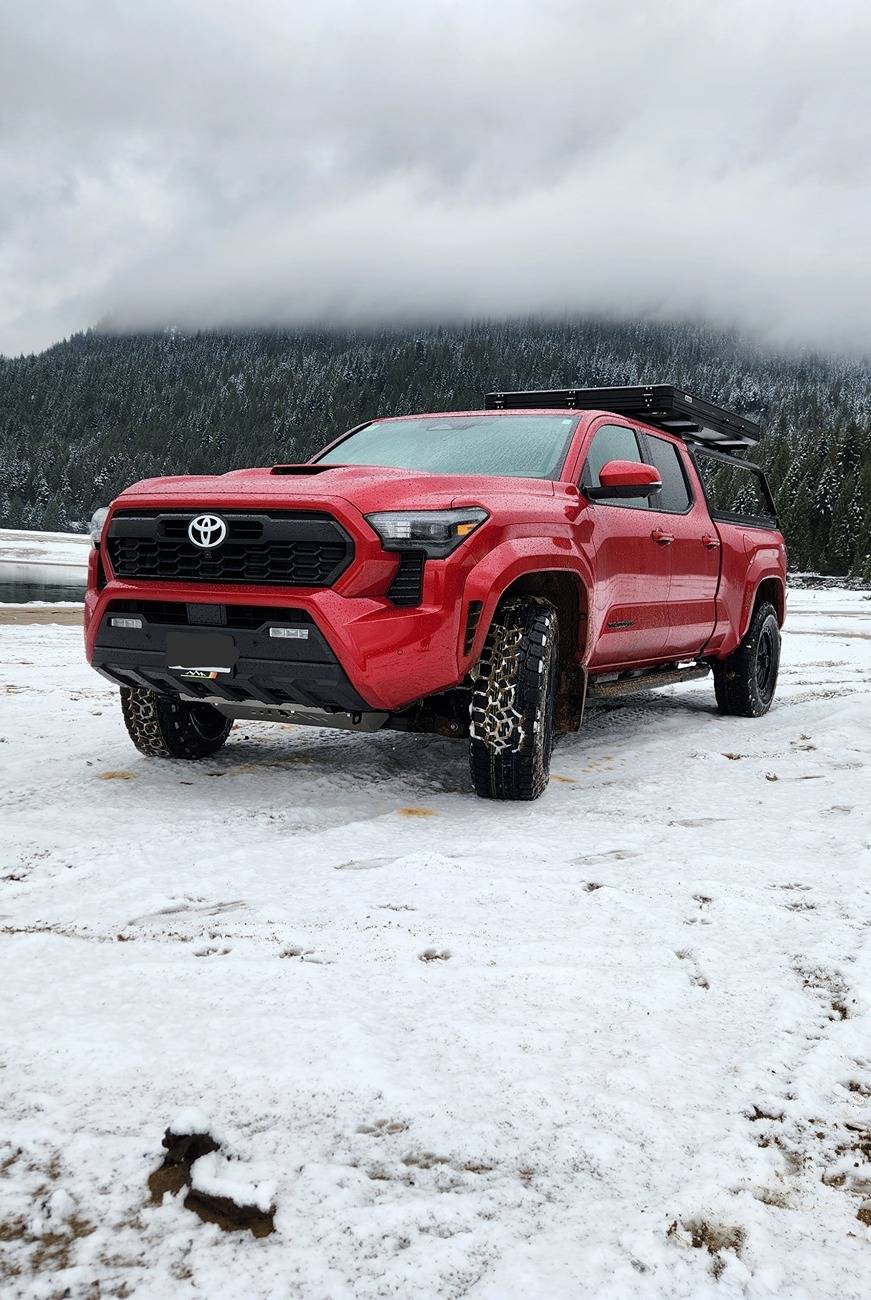 2024 Tacoma Greenlane Offroad Engine Skid Plate on TRD Sport Premium Supersonic Red 20250315_155121~2-EDIT