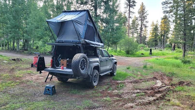 2024 Tacoma Dirtbox Overland Canopy/Camper + Prinsu Rack 20250623_195411-sm