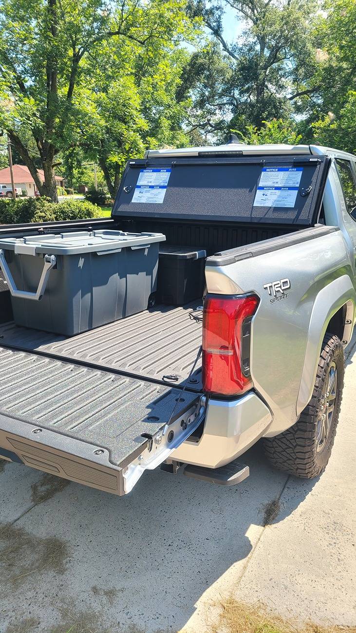 2024 Tacoma OEM Trifold Hard Tonneau Cover PT954-35240 installed on 2024 Tacoma 20250704_113602