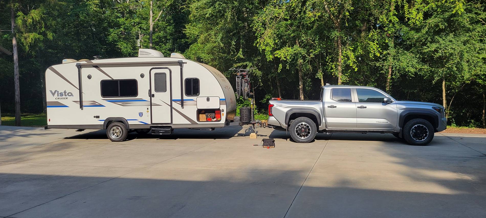 2024 Tacoma Need advice to eliminate the squat when towing! 20250706_081810