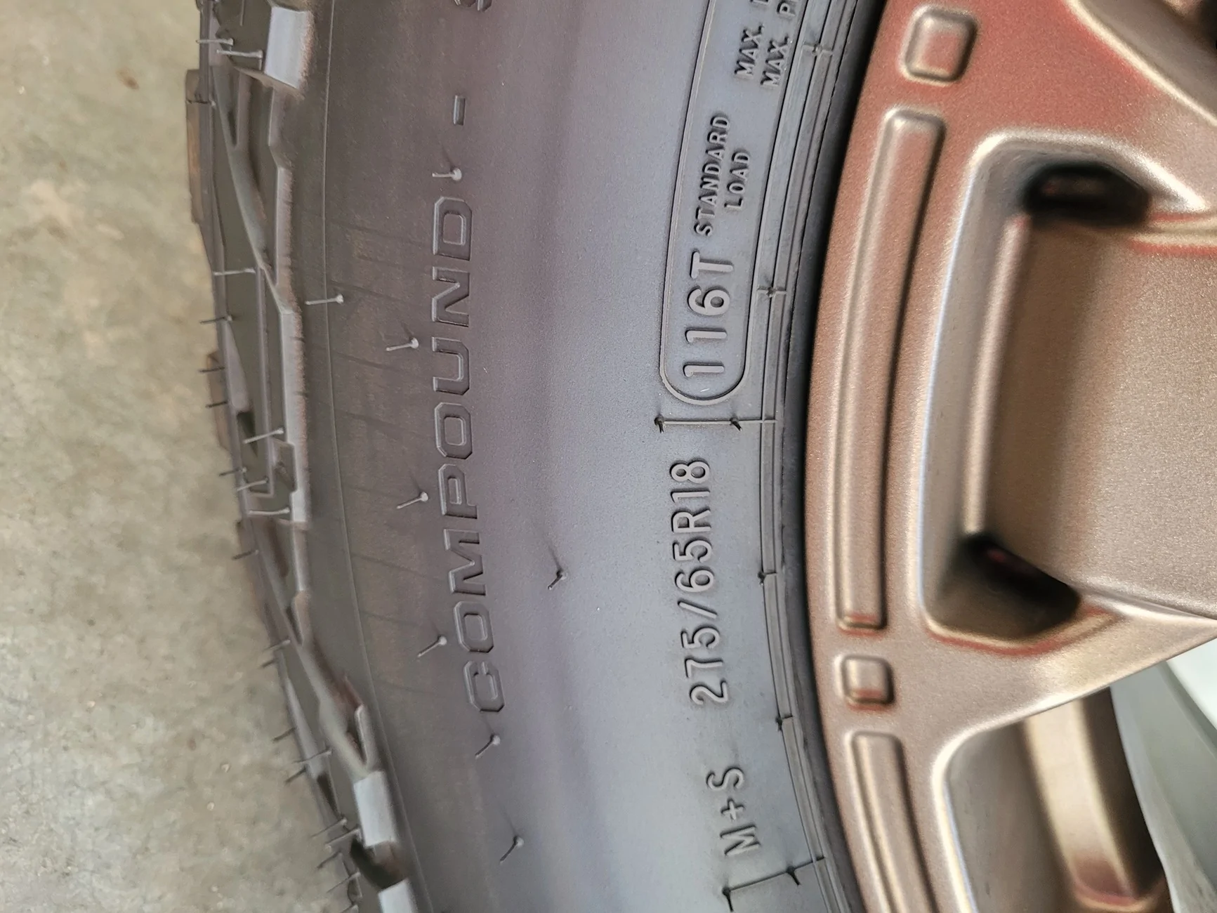 2024 Tacoma Tire Size and Load Rating - Best Match for Trailhunter on 17" and 18" 20250905_120644