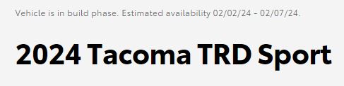 2024 Tacoma 2024 Tacoma production has begun! 🙌 3.JPG