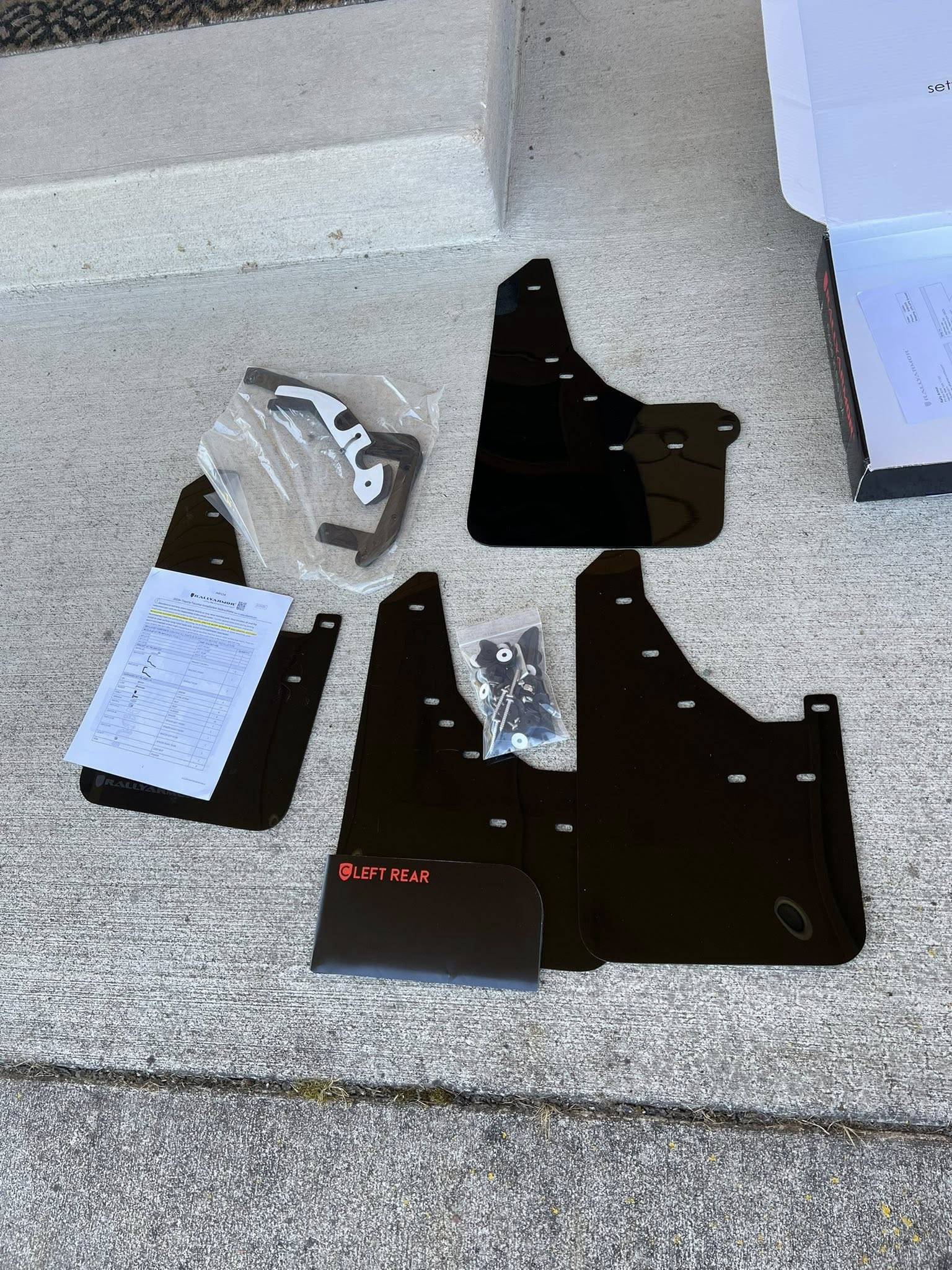 2024 Tacoma Rally Armor mud flaps and SXTH Elements bed step bracket for TH 506001673_10228405637993074_6184854587148657093_n
