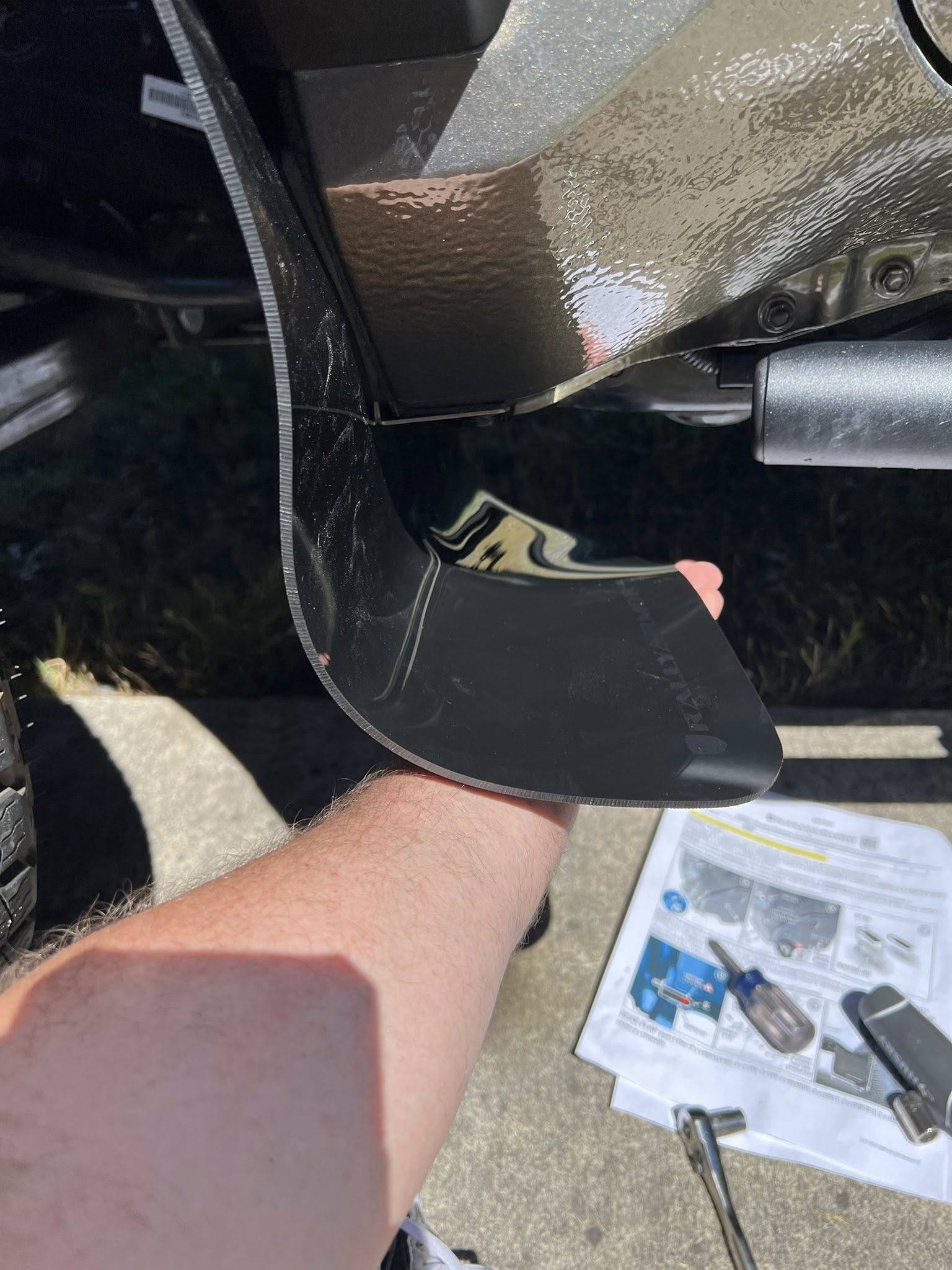 2024 Tacoma Rally Armor mud flaps and SXTH Elements bed step bracket for TH 506815056_10228405638393084_6582440907200838851_n