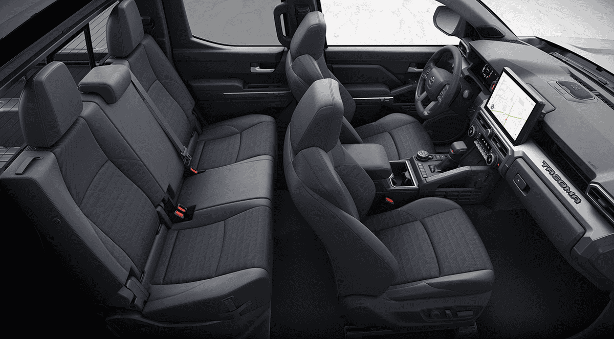 2024 Tacoma How far can front seats be from steering wheel and dash? 8