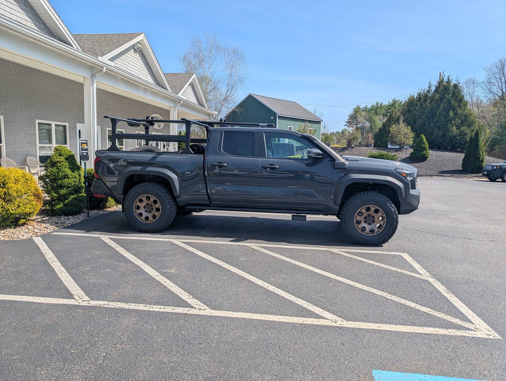 2024 Tacoma Trailhunter max tire size After