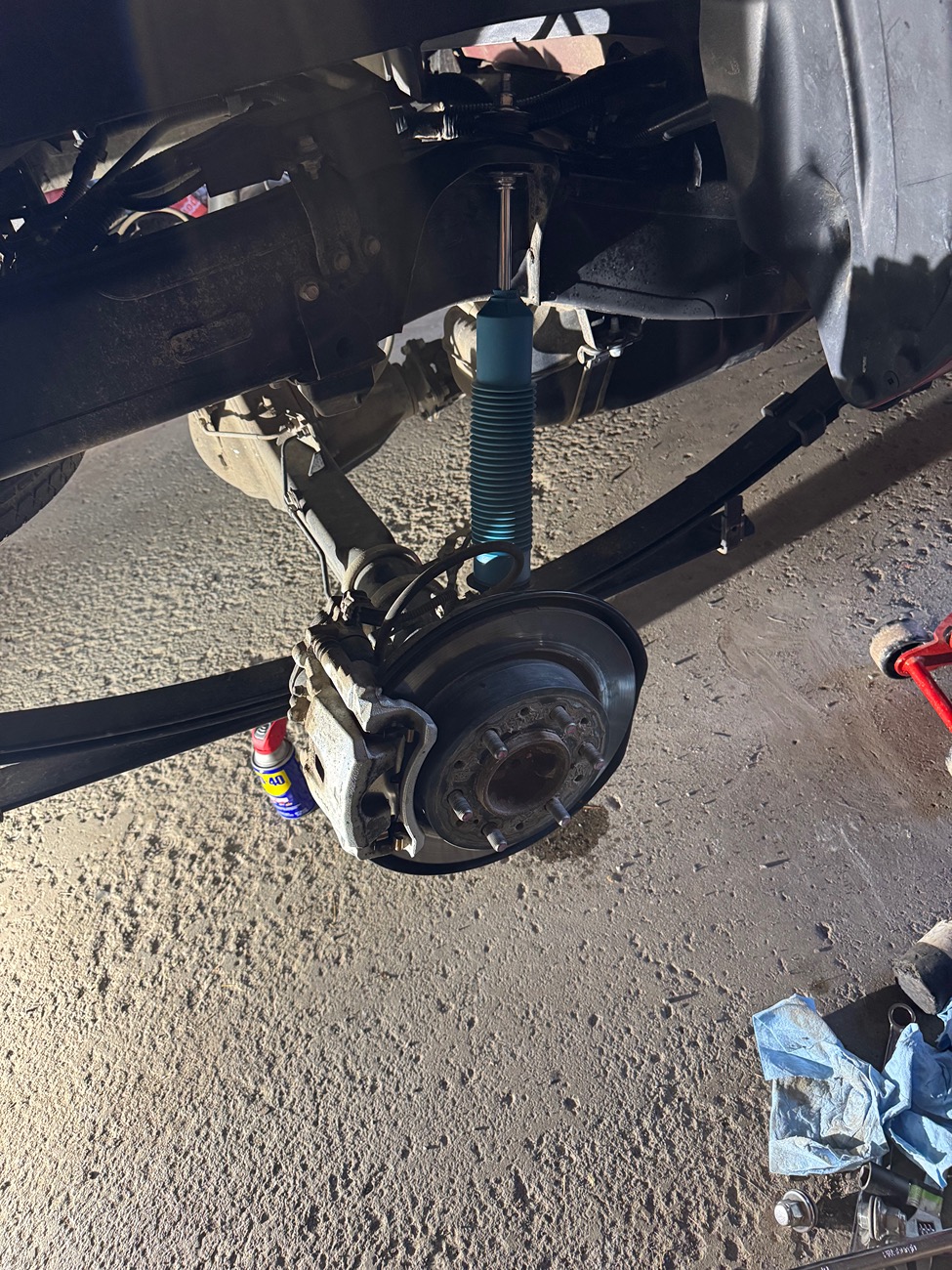 2024 Tacoma PSA: Tacomas with leaf springs and coils share the same shocks - TRD Offroad shocks installed on SR! after.JPG