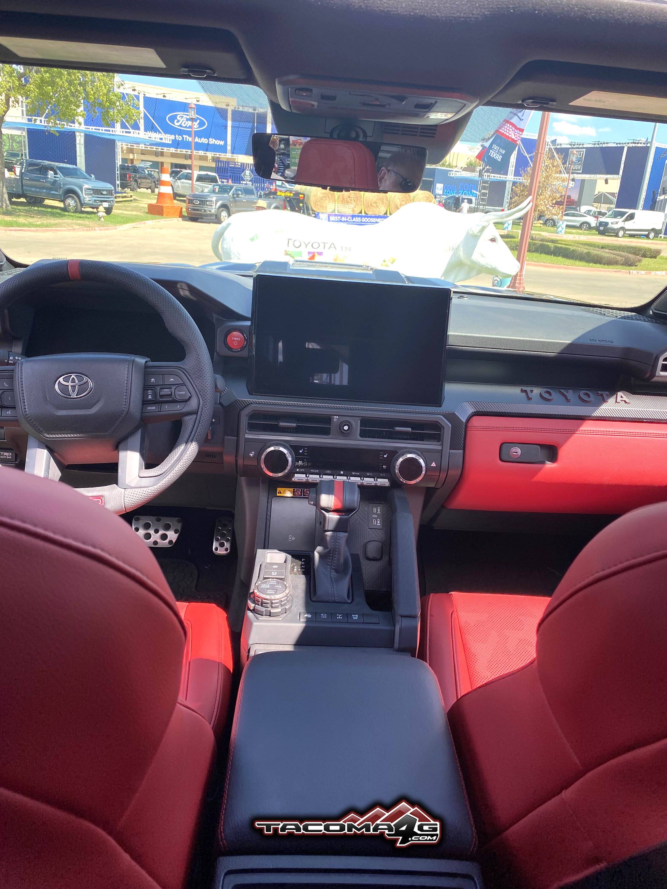2024 Tacoma BLACK 2024 Tacoma Thread (4th Gen) BLACK 2024 Tacoma TRD PRO - Red Interior Isodynamic Seats Texas TX State Fair 1