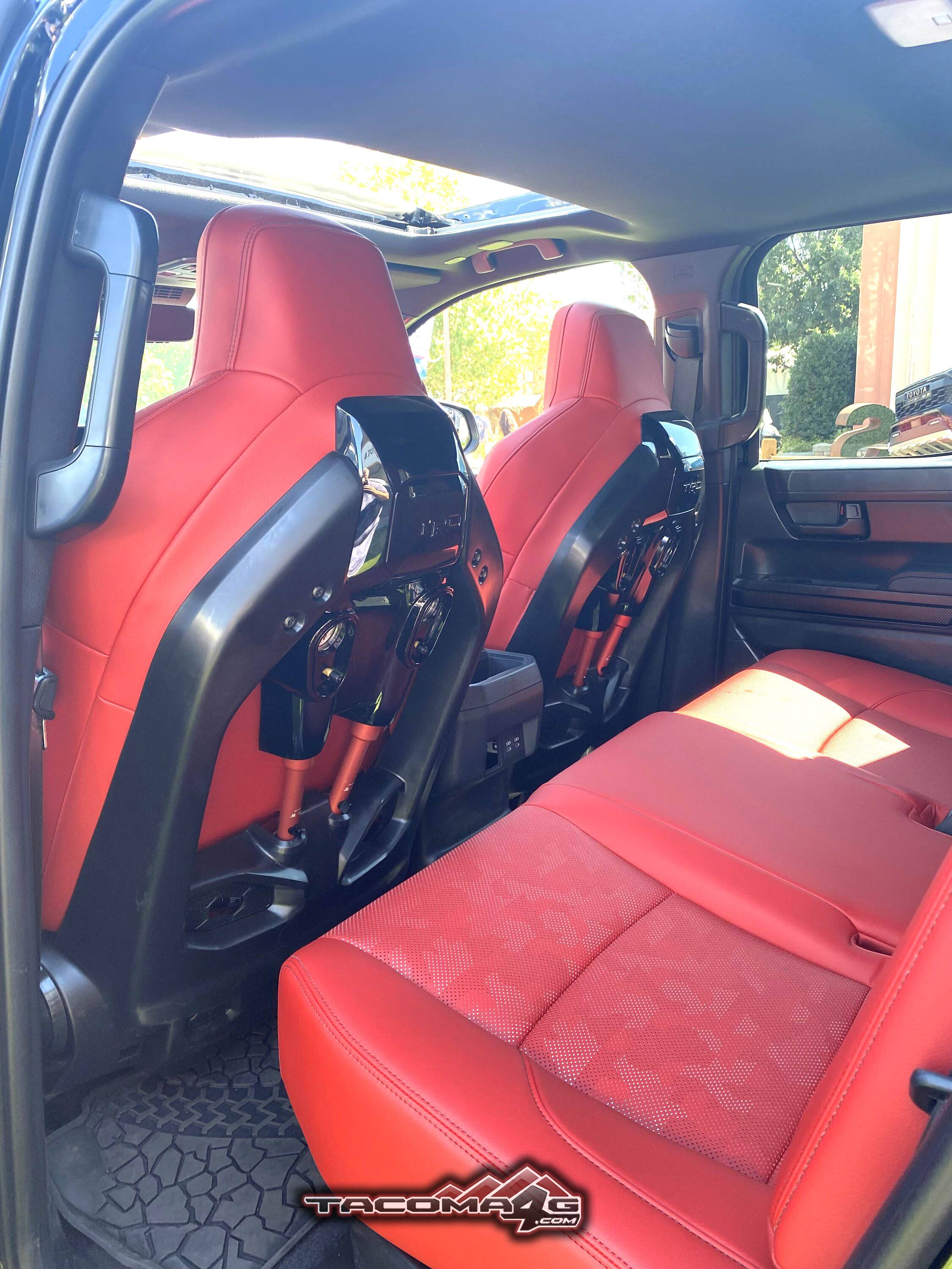 2024 Tacoma 2024 Tacoma TRD Pro @ Texas State Fair BLACK 2024 Tacoma TRD PRO - Red Interior Isodynamic Seats Texas TX State Fair 7