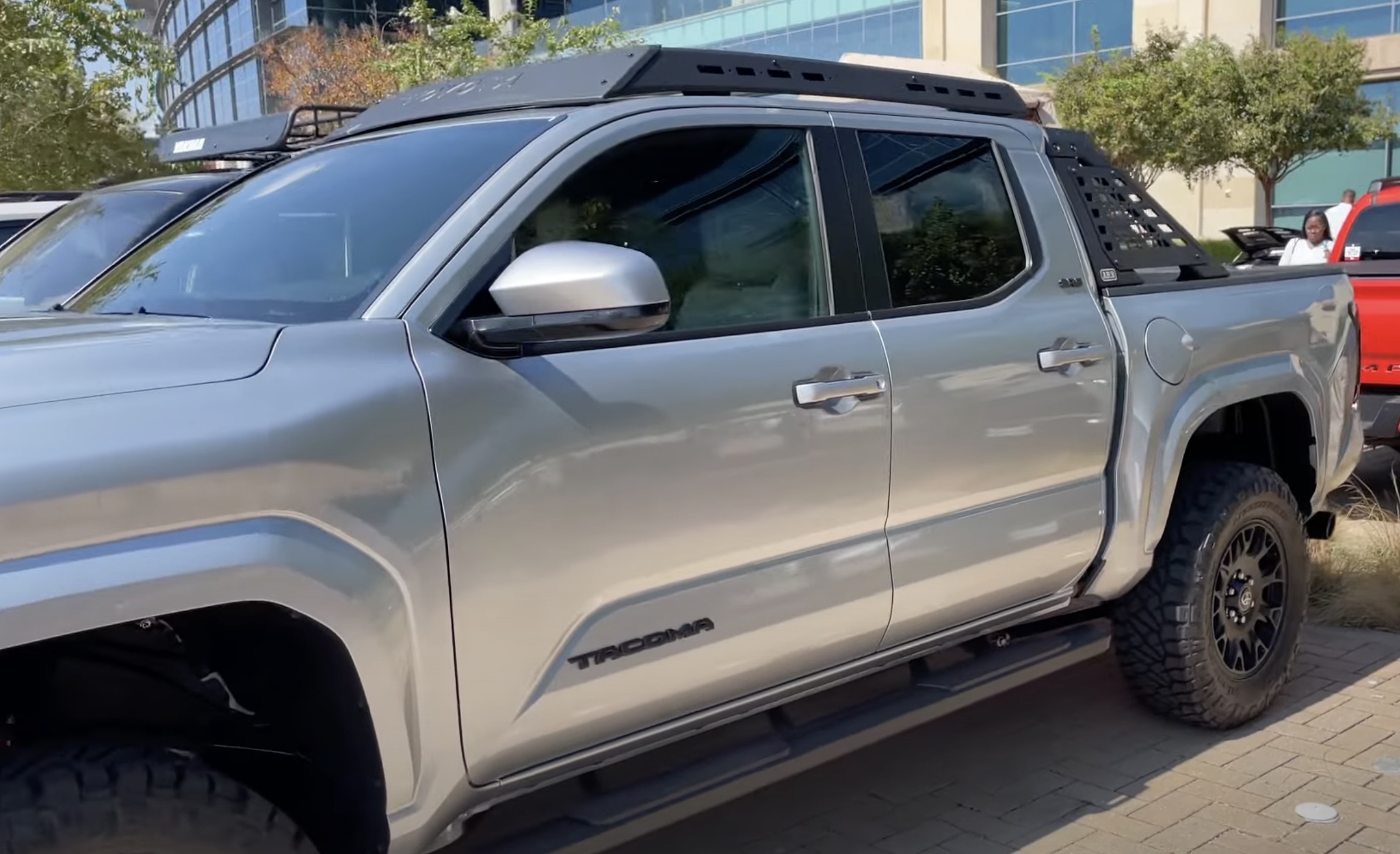 2024 Tacoma Lifted 2024 Tacoma Build (SR5) w/ Toyota Accessories (TRD Lift Kit 2.5" Front / 2" Rear, Wheels, Exhaust, Bed Tire Carrier, Skid Plate, Etc)! Celestial Silver 2024 Tacom SR5 TRD Lift Kit 2.5 2.0 inches springs struts build 4