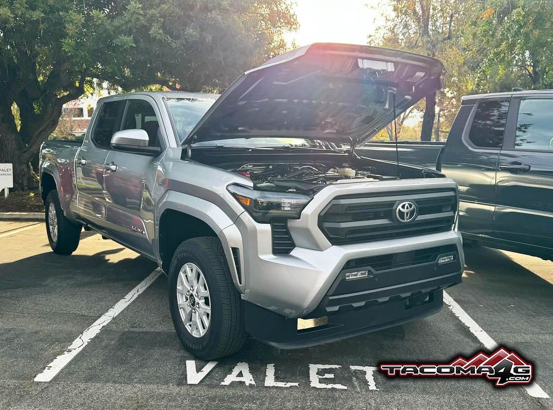 2024 Tacoma All 2024 Tacoma trims (SR, SR5, Limited, PreRunner, Limited, Trailhunter, TRD Sport/Offroad/Pro) in many colors @ media drive Celestial Silver 2024 Tacoma SR5