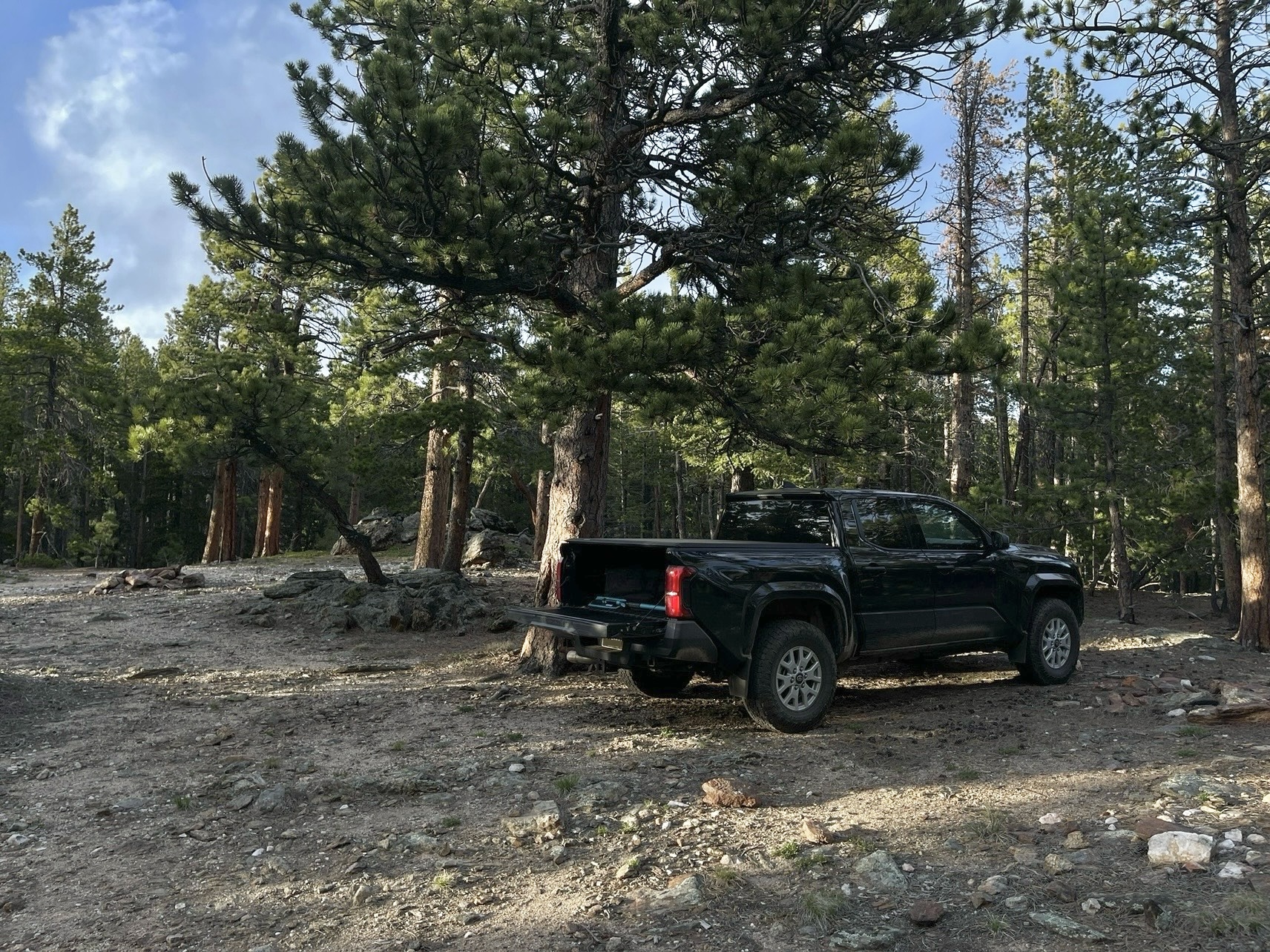 2024 Tacoma Rutsy's Terra Off Road with Pizza Cutters - Toyo Open Country 255/80/17 with Method 705 +35 in Titanium IMG_0115