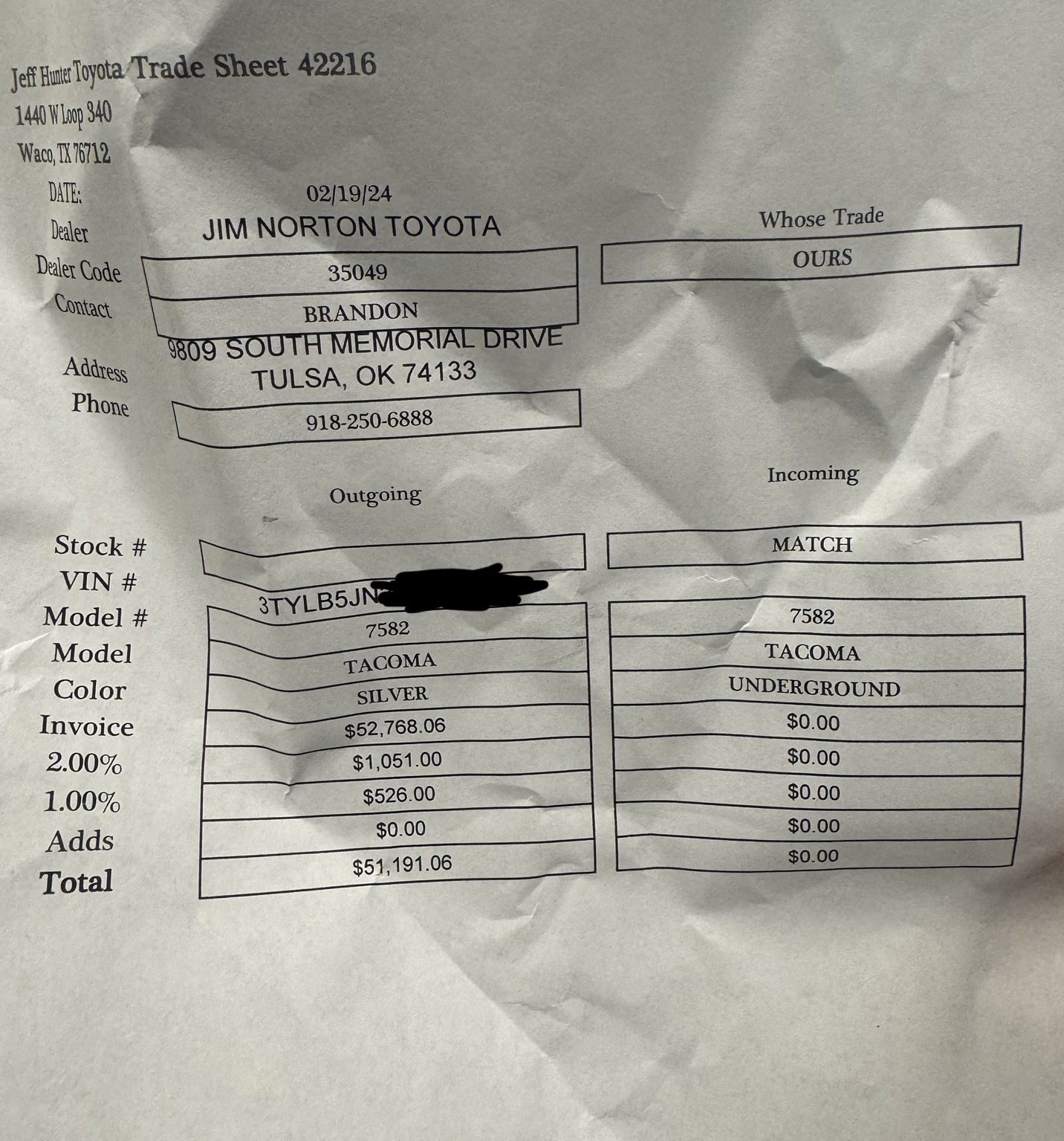 2024 Tacoma Pricing - Just got a local dealer to drop the price IMG_0501