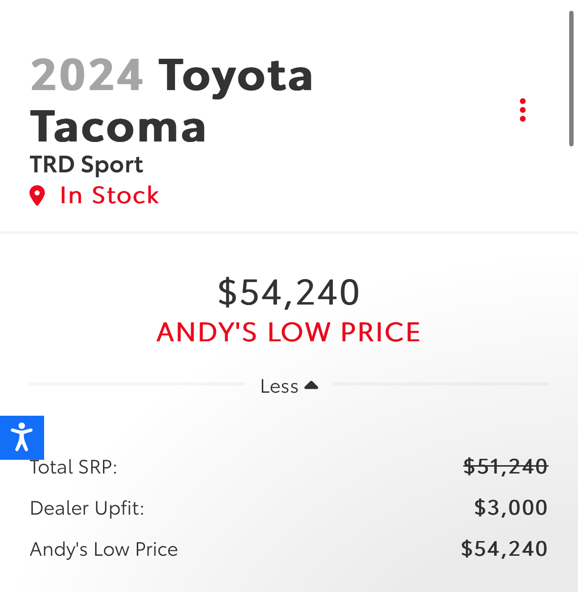 2024 Tacoma Celestial Silver Metallic 2024 Tacoma TRD Sport @ Andy Mohr Toyota in Avon, Indiana ($54k) IMG_0555