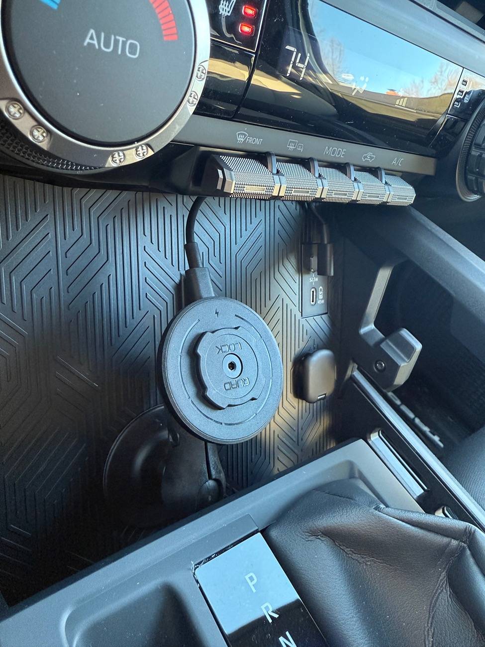 2024 Tacoma My wireless phone mount / charger set up - Quad Lock (for trims without wireless charging pad) IMG_0584