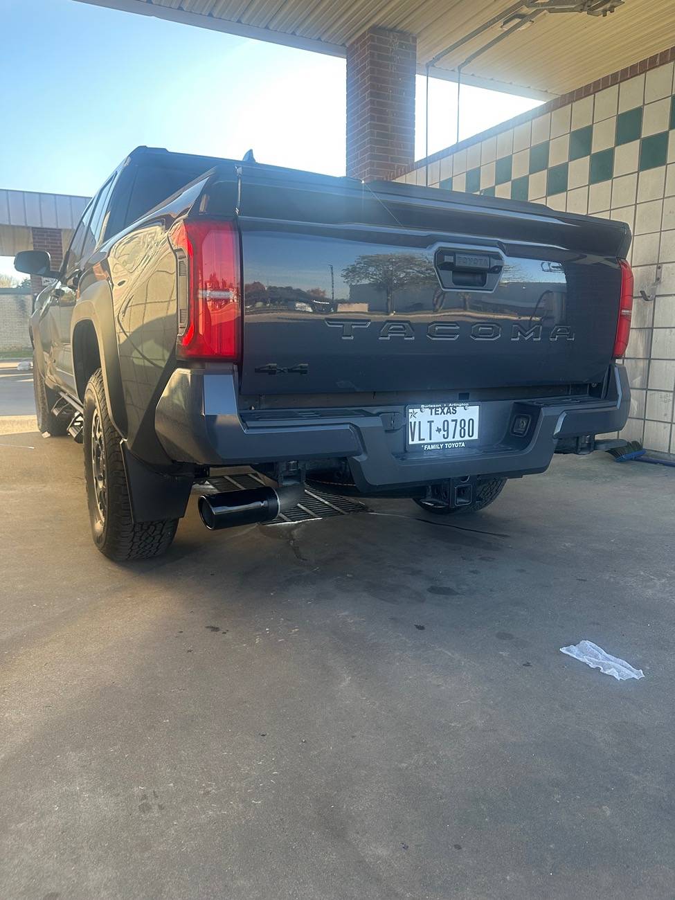 2024 Tacoma Black Chrome Exhaust IMG_0700