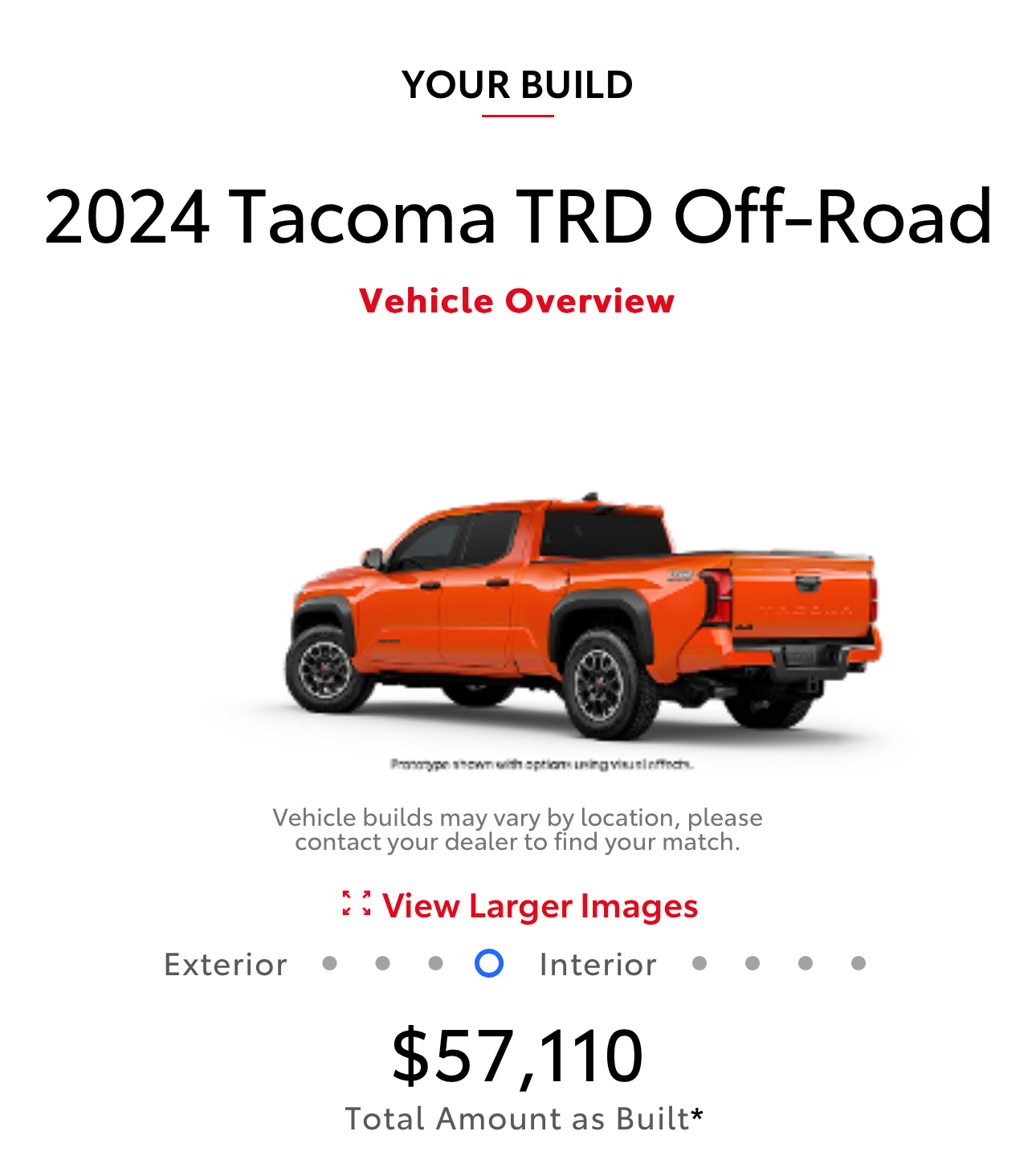 2024 Tacoma 2024 Tacoma Build and Price Configurator Now Live! - Post Up Your Builds!! IMG_1305