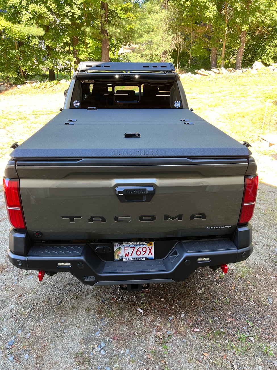 2024 Tacoma Diamondback HD bed cover installed IMG_1442