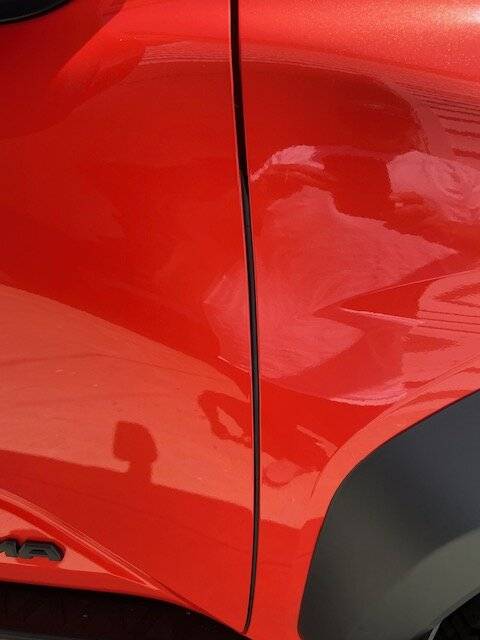 2024 Tacoma Installed OEM front door edge weather stripping IMG_1446